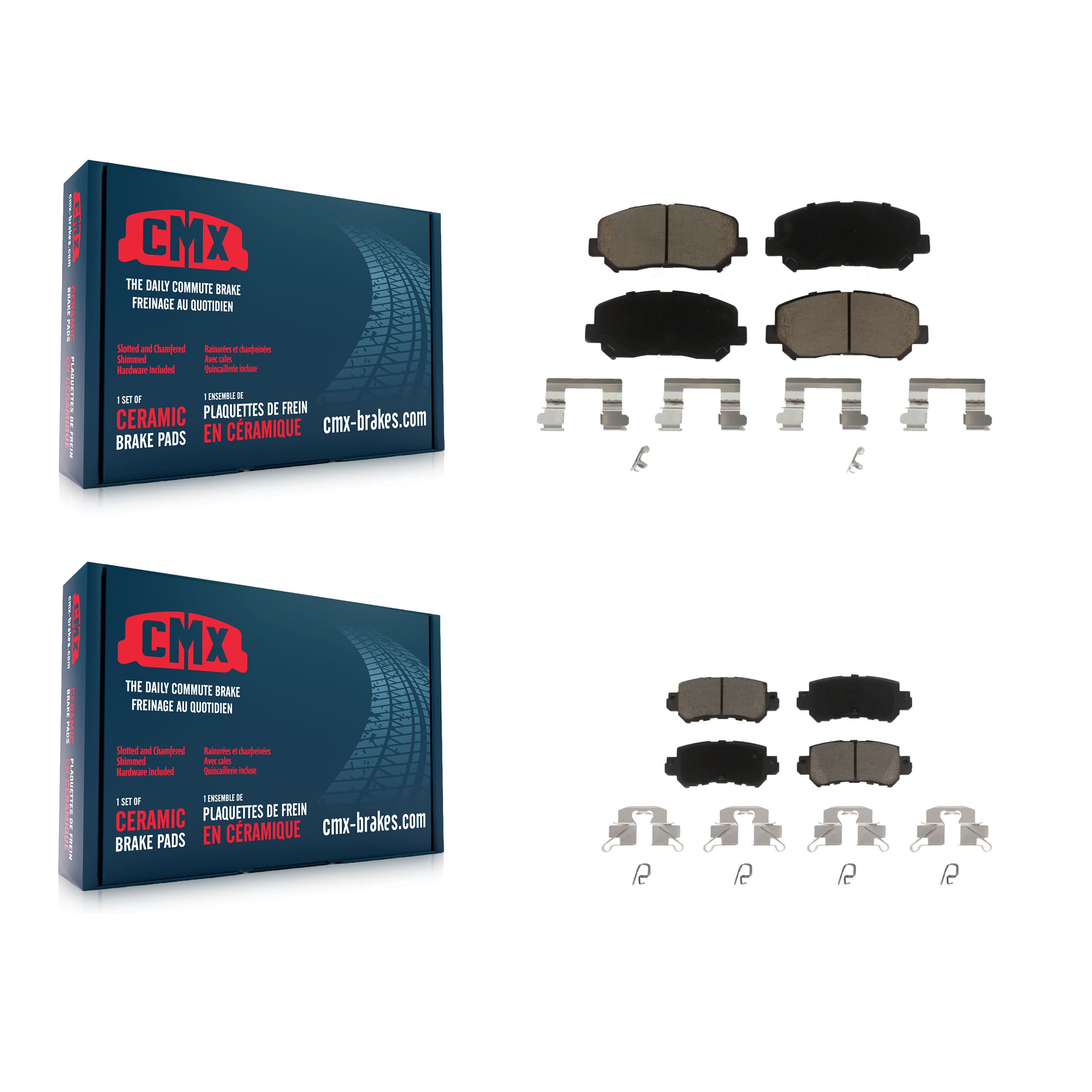 CMX - KCX-100435 - Front and Rear Disc Brake Pad Kits image 1