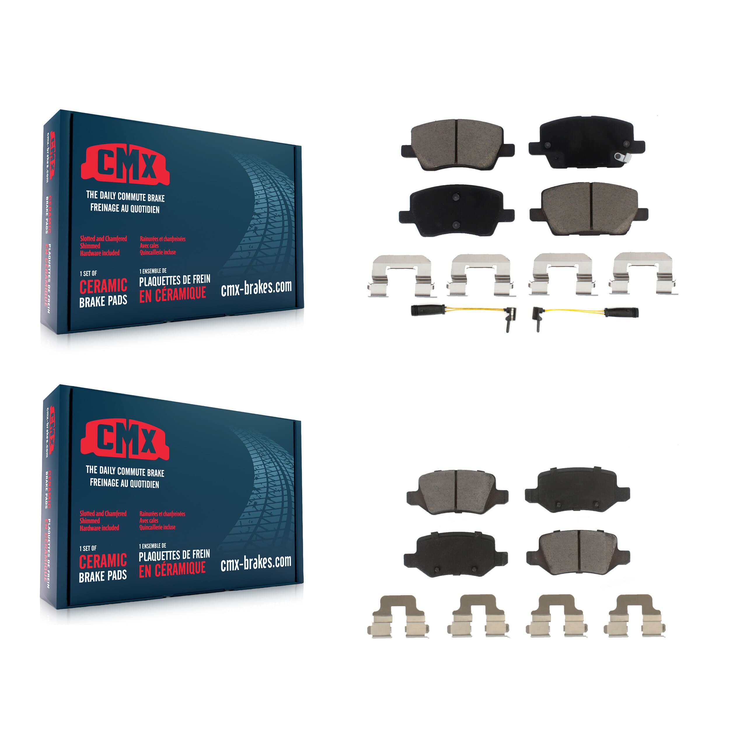 CMX - KCX-100438 - Front and Rear Disc Brake Pad Kits image 1