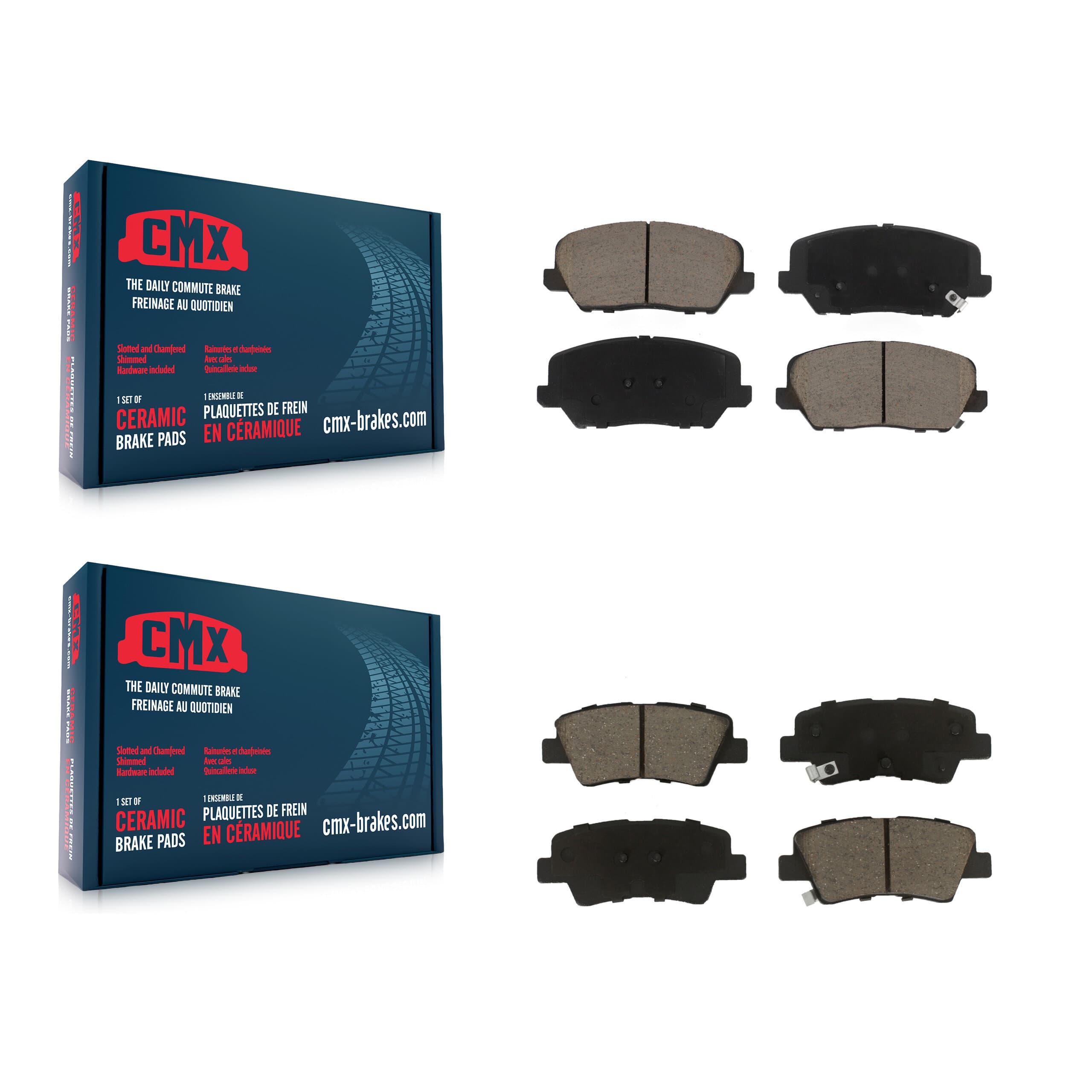 CMX - KCX-100444 - Front and Rear Disc Brake Pad Kits image 1