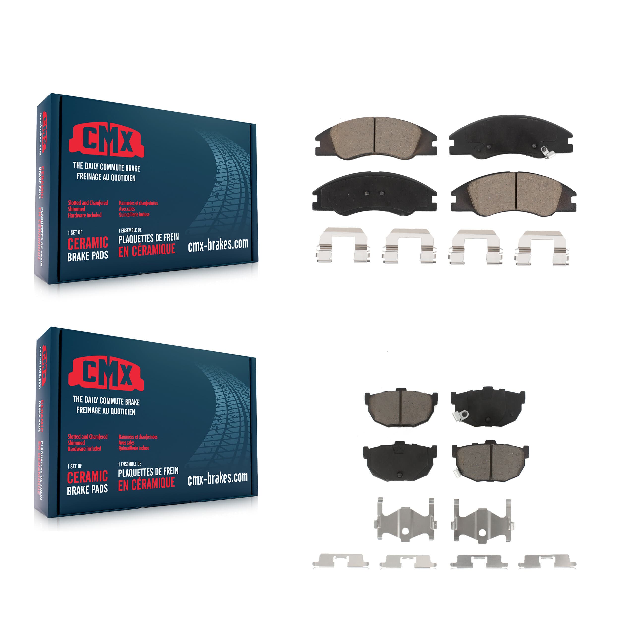 CMX - KCX-100445 - Front and Rear Disc Brake Pad Kits image 1