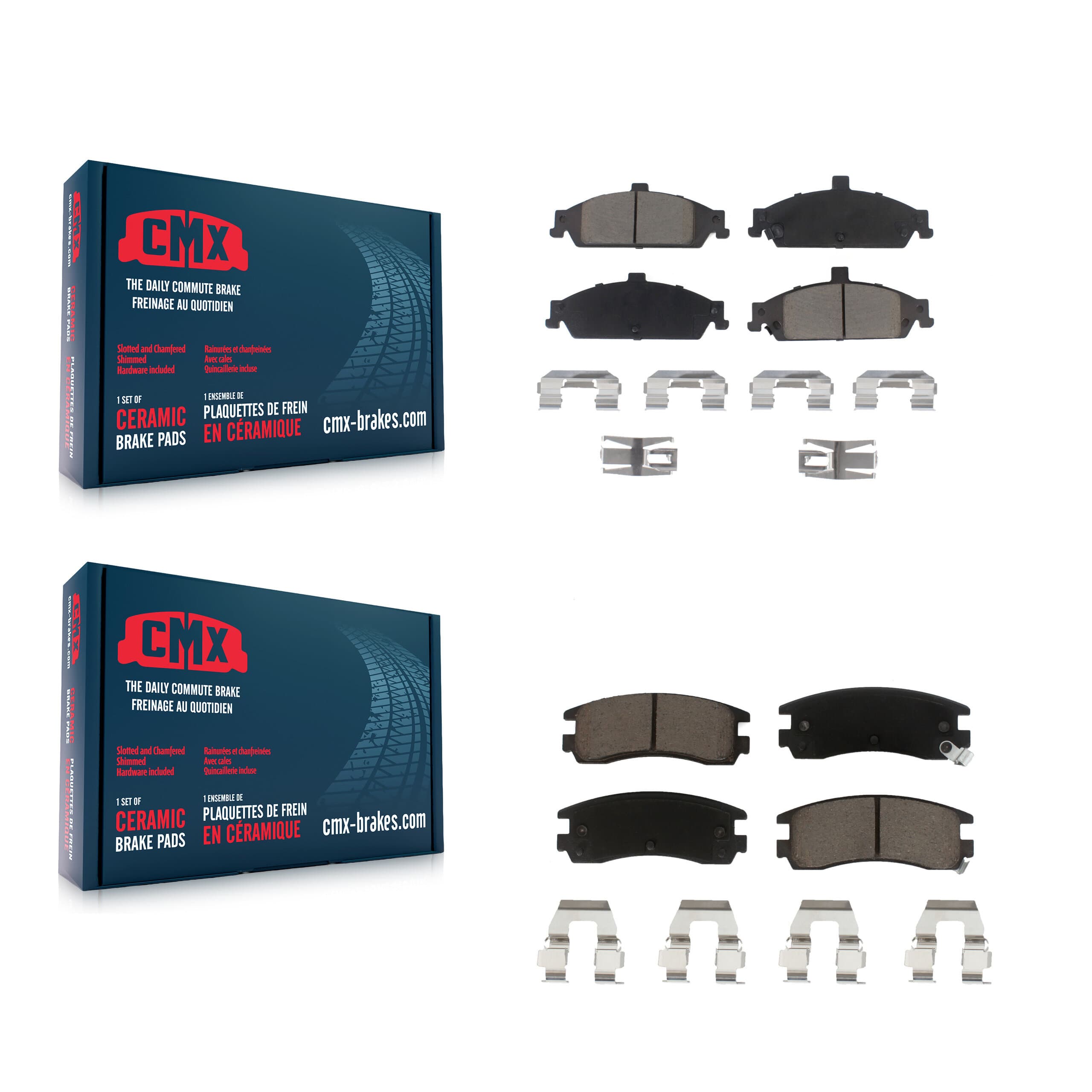 CMX - KCX-100456 - Front and Rear Disc Brake Pad Kits image 1