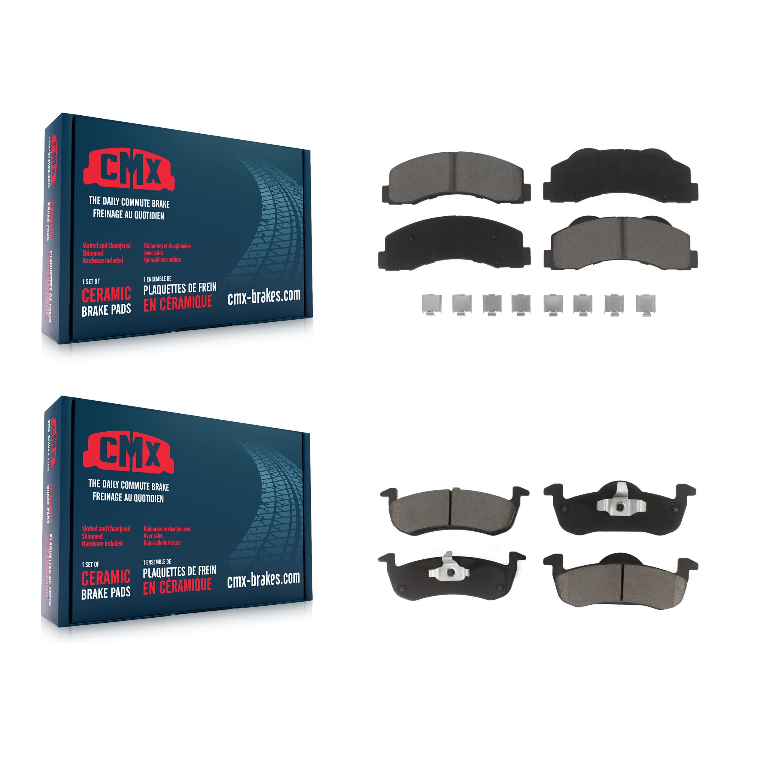 CMX - KCX-100457 - Front and Rear Disc Brake Pad Kits image 1