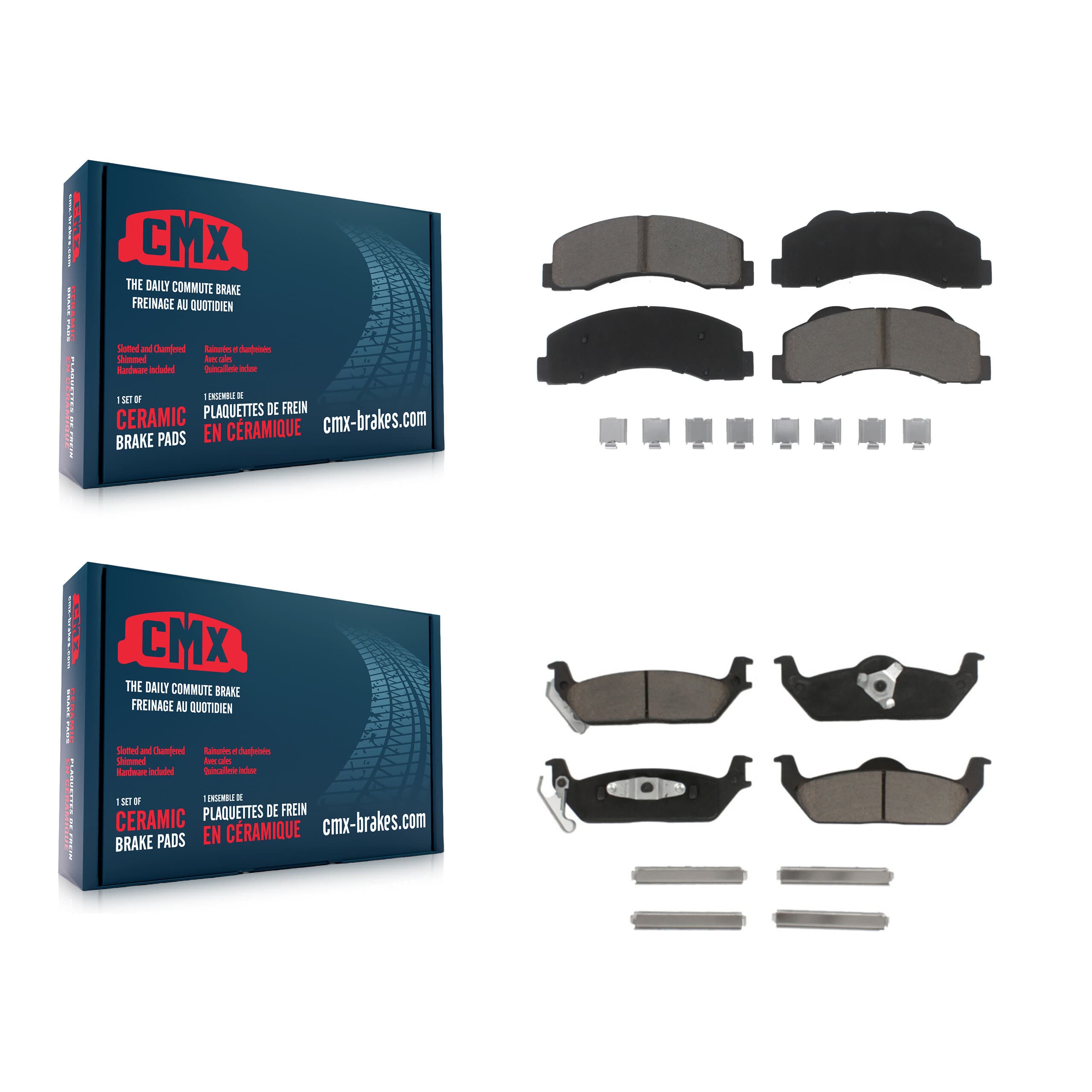 CMX - KCX-100459 - Front and Rear Disc Brake Pad Kits image 1
