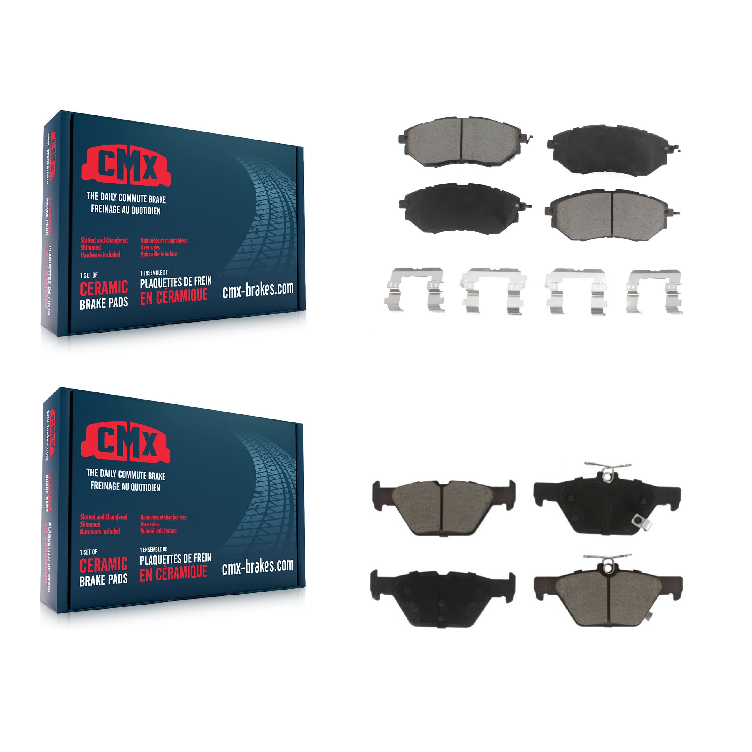 CMX - KCX-100461 - Front and Rear Disc Brake Pad Kits image 1