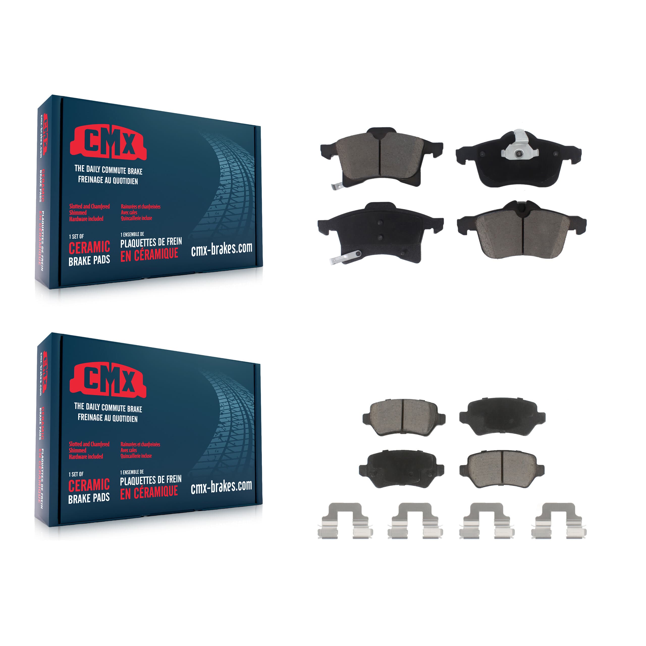CMX - KCX-100467 - Front and Rear Disc Brake Pad Kits image 1