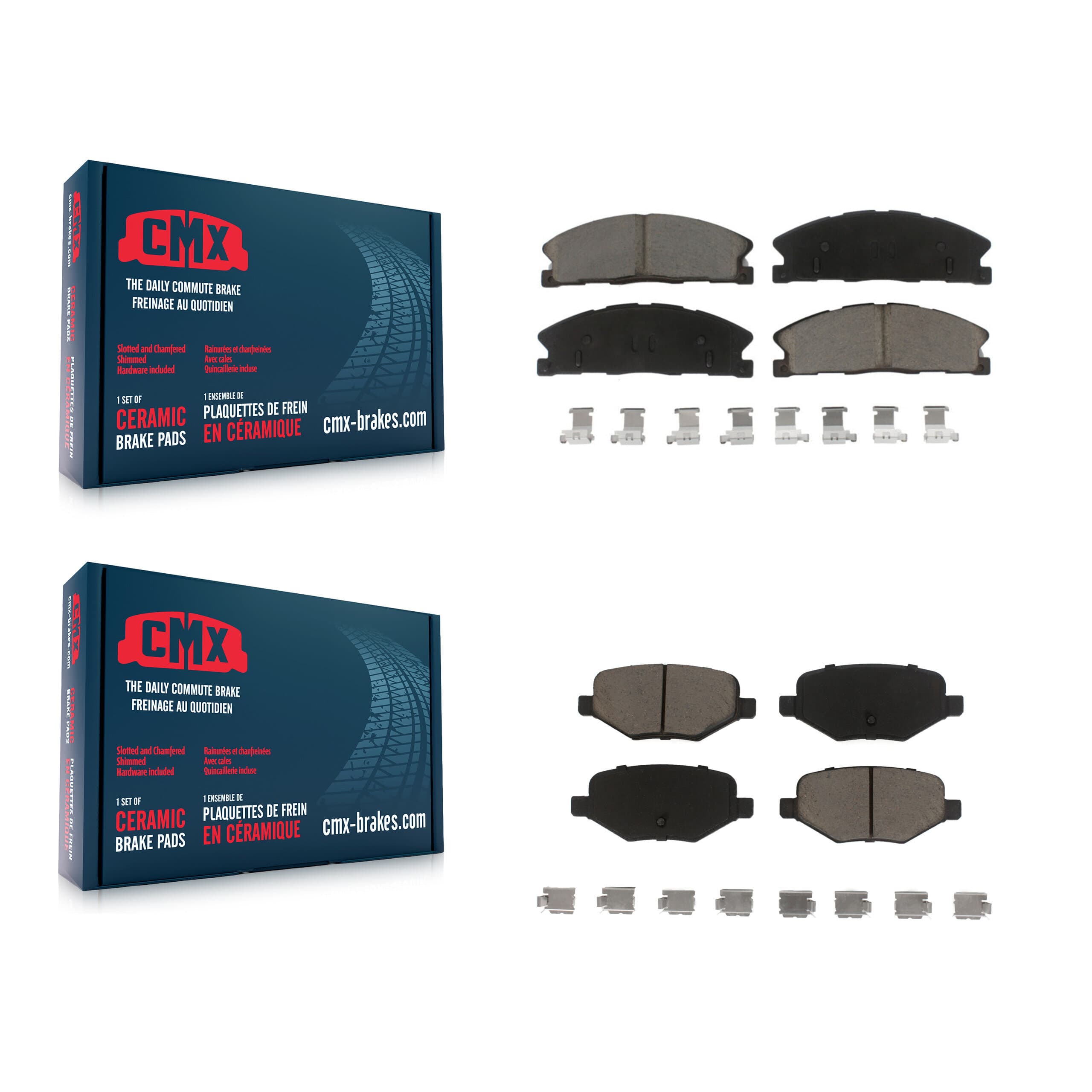 CMX - KCX-100472 - Front and Rear Disc Brake Pad Kits image 1