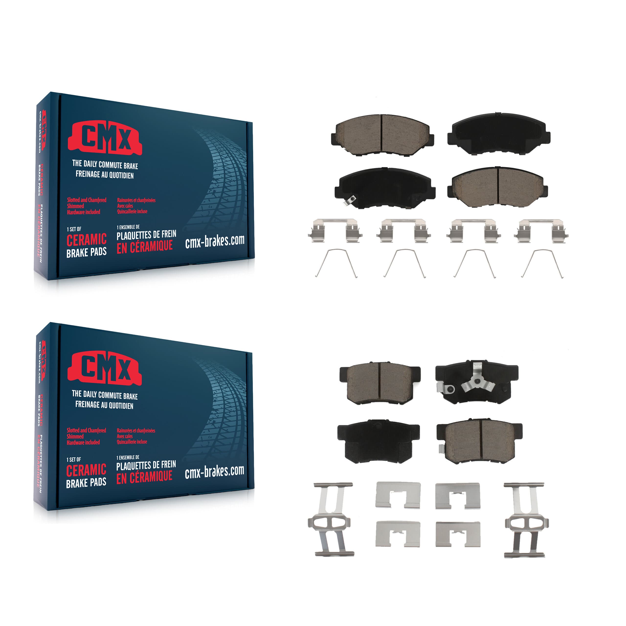 CMX - KCX-100474 - Front and Rear Disc Brake Pad Kits image 1