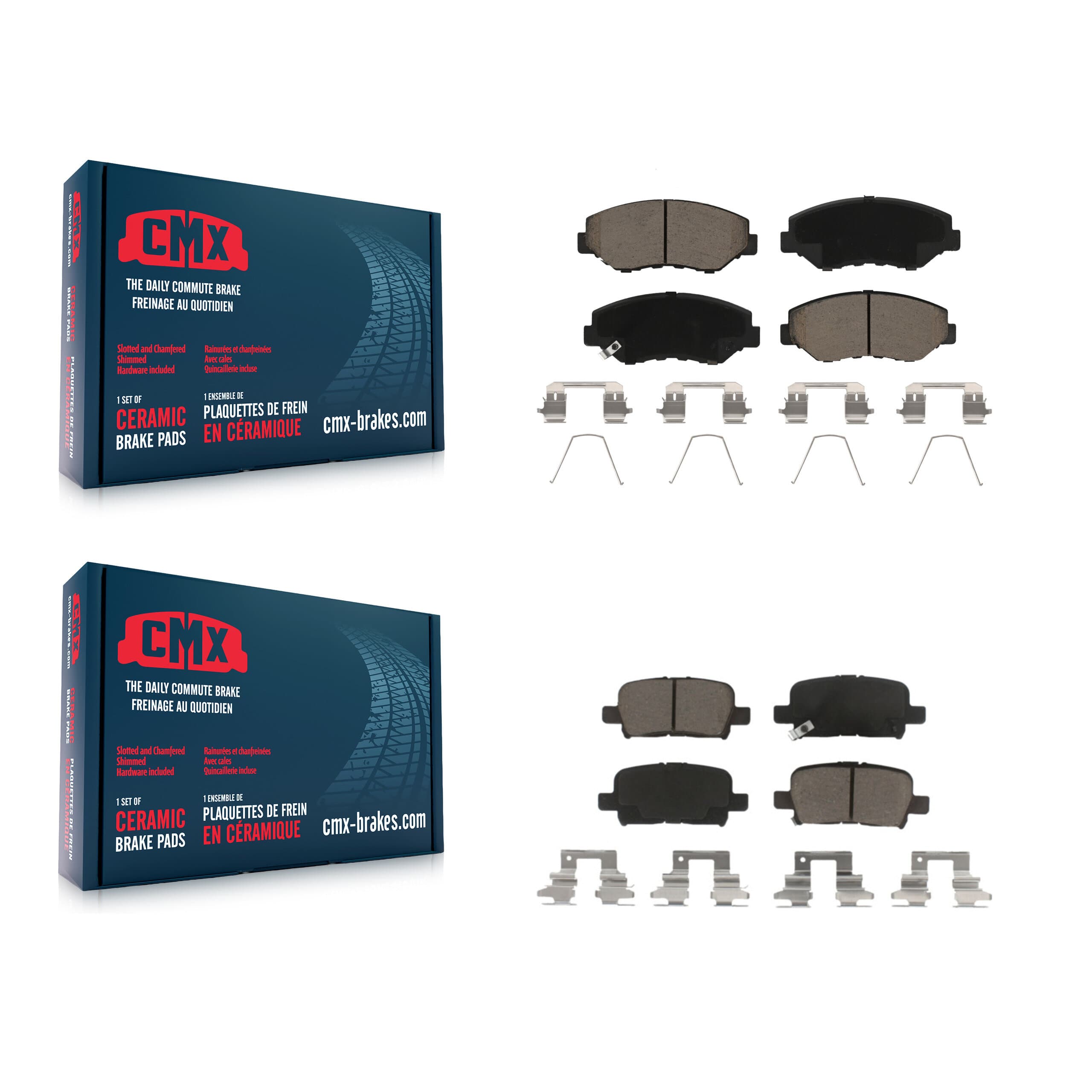 CMX - KCX-100475 - Front and Rear Disc Brake Pad Kits image 1