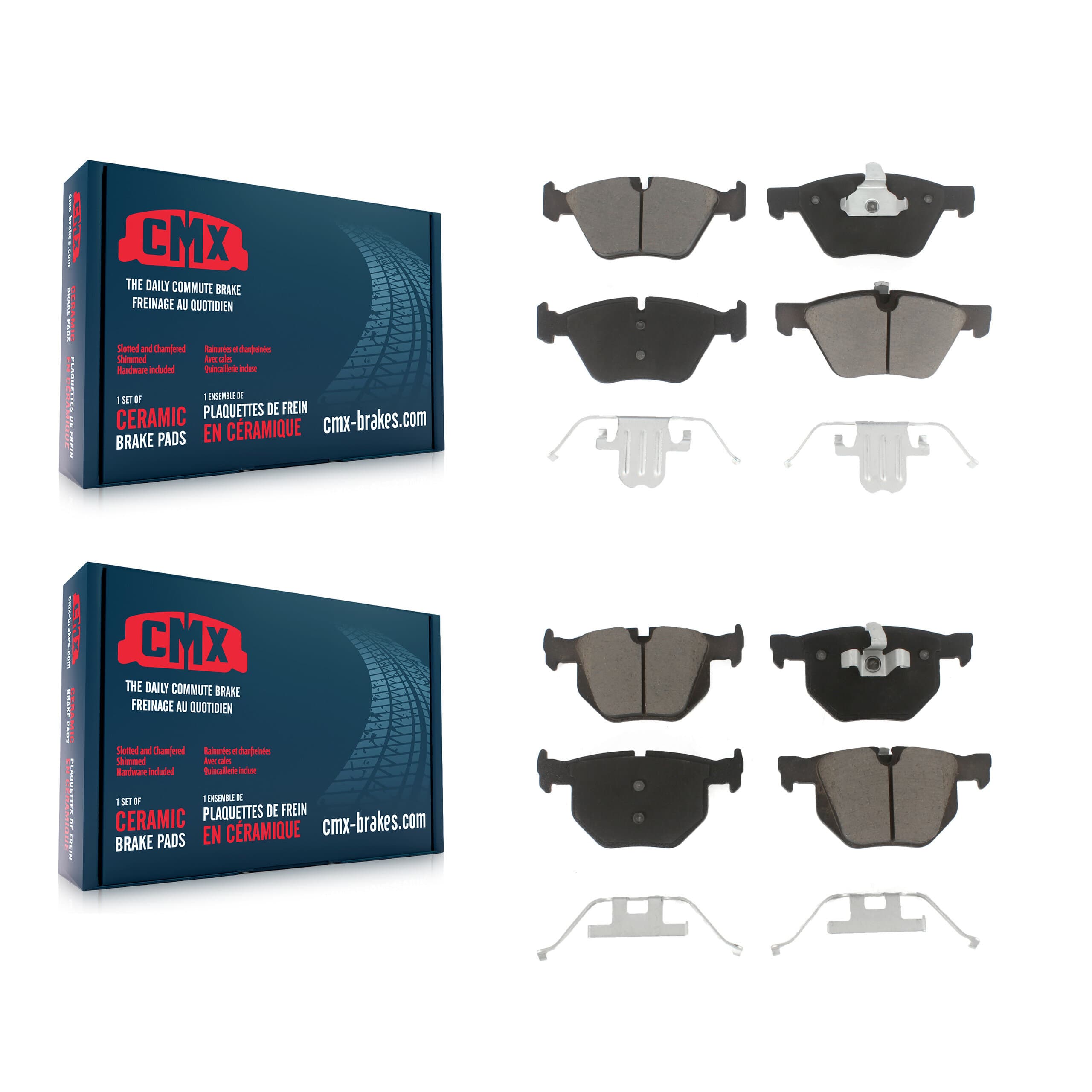 CMX - KCX-100488 - Front and Rear Disc Brake Pad Kits image 1