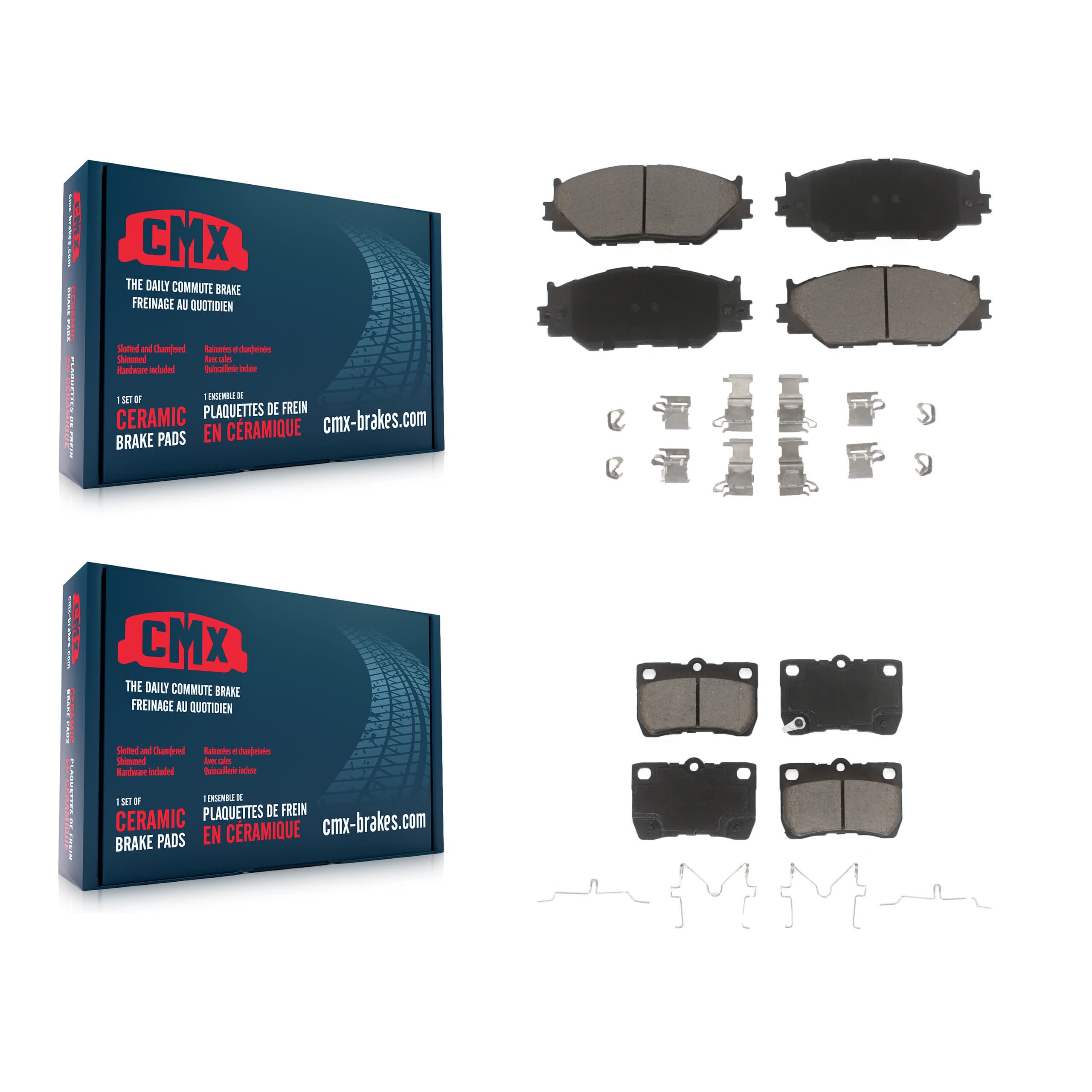 CMX - KCX-100498 - Front and Rear Disc Brake Pad Kits image 1