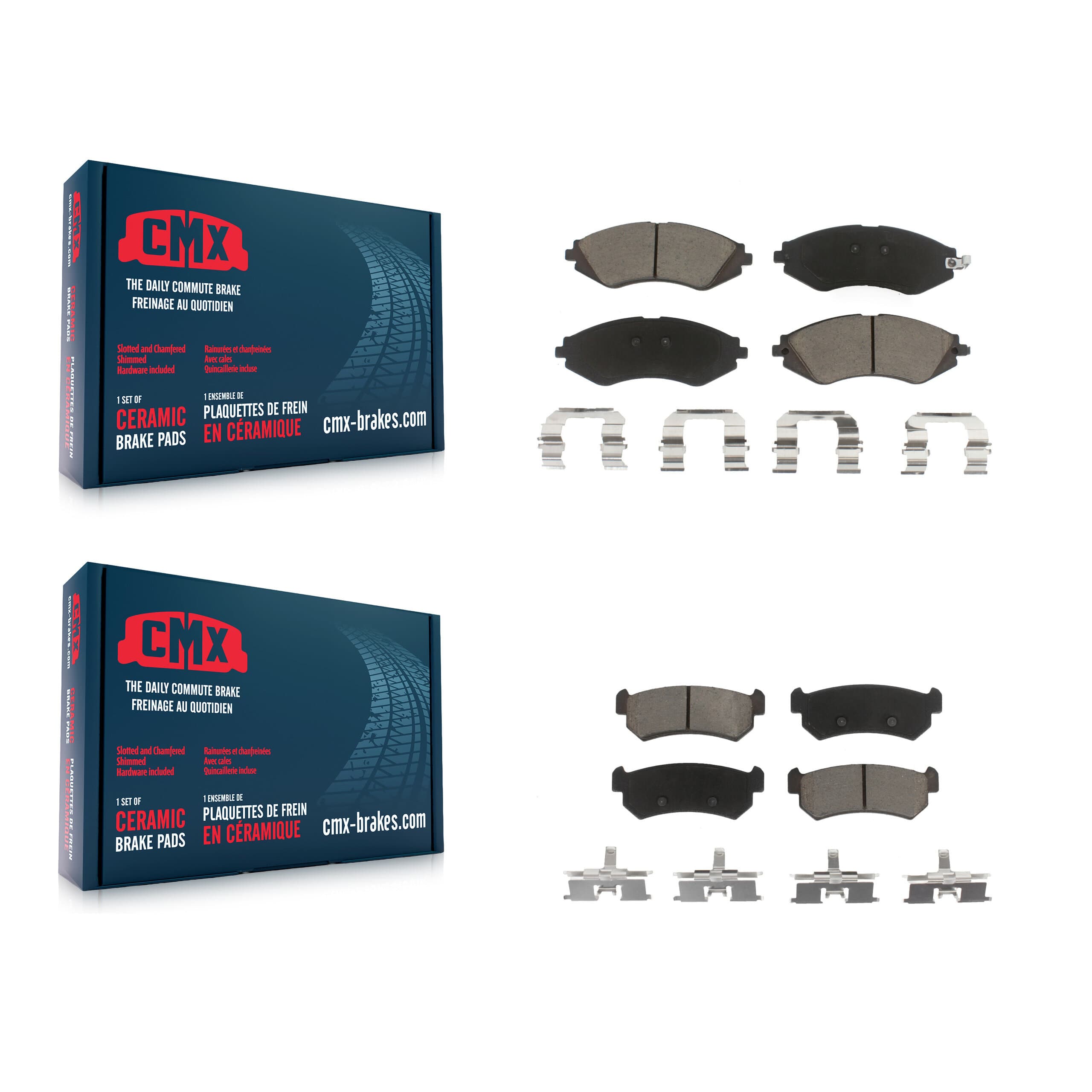 CMX - KCX-100505 - Front and Rear Disc Brake Pad Kits image 1