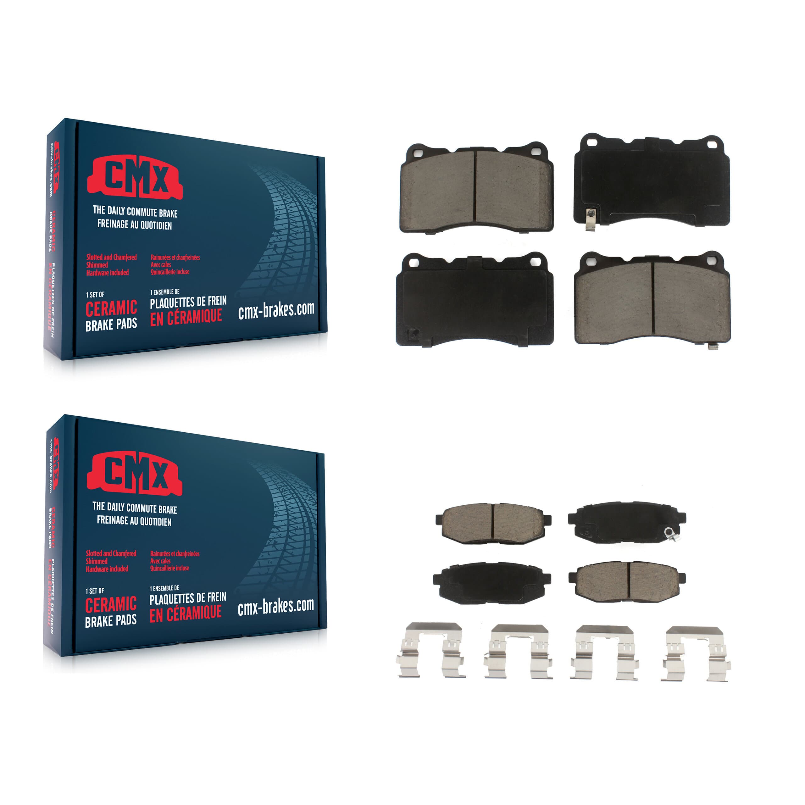 CMX - KCX-100522 - Front and Rear Disc Brake Pad Kits image 1