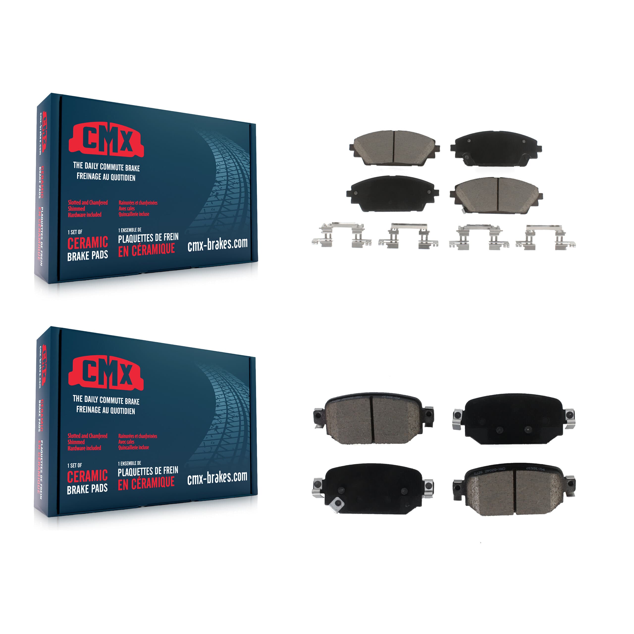 CMX - KCX-100523 - Front and Rear Disc Brake Pad Kits image 1