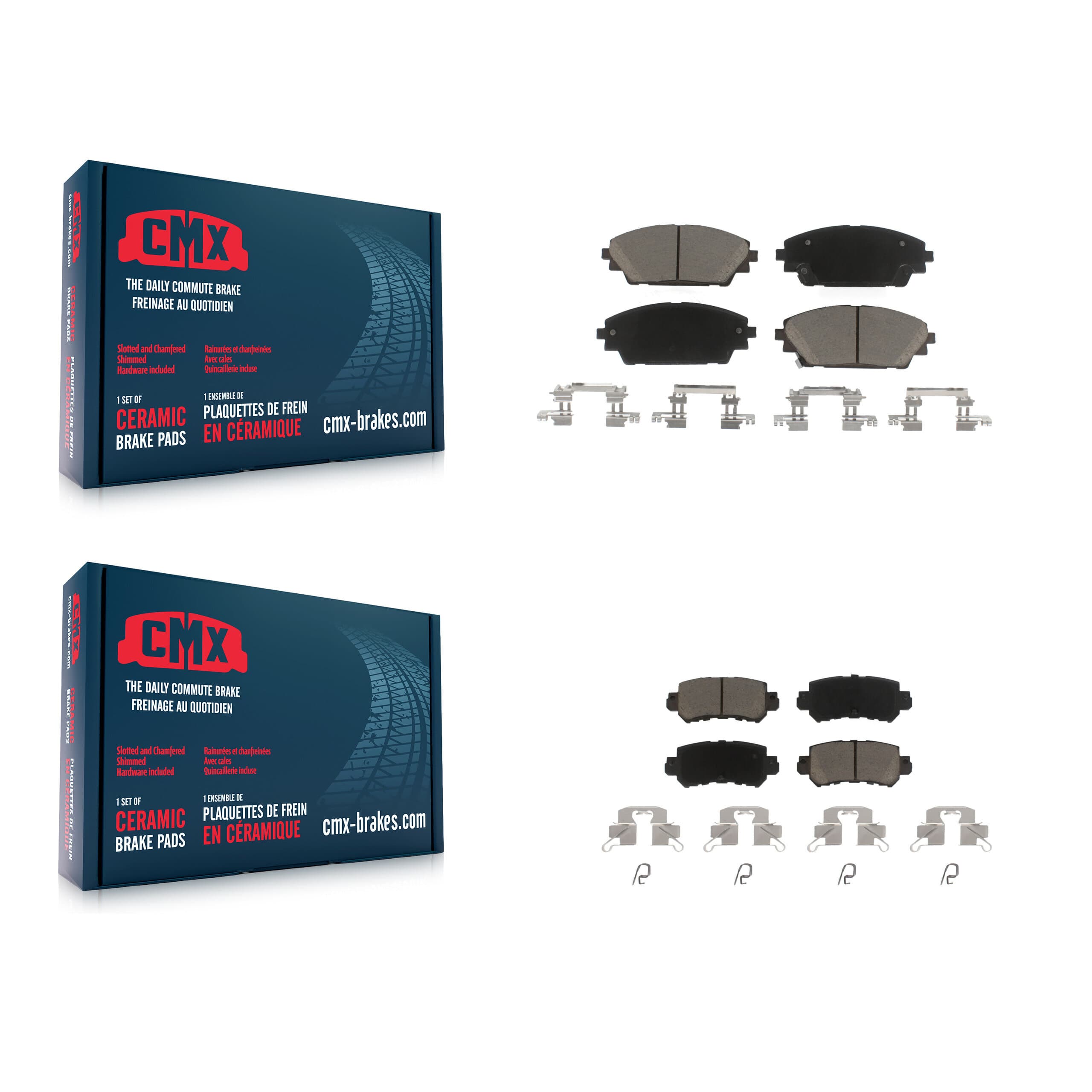 CMX - KCX-100524 - Front and Rear Disc Brake Pad Kits image 1