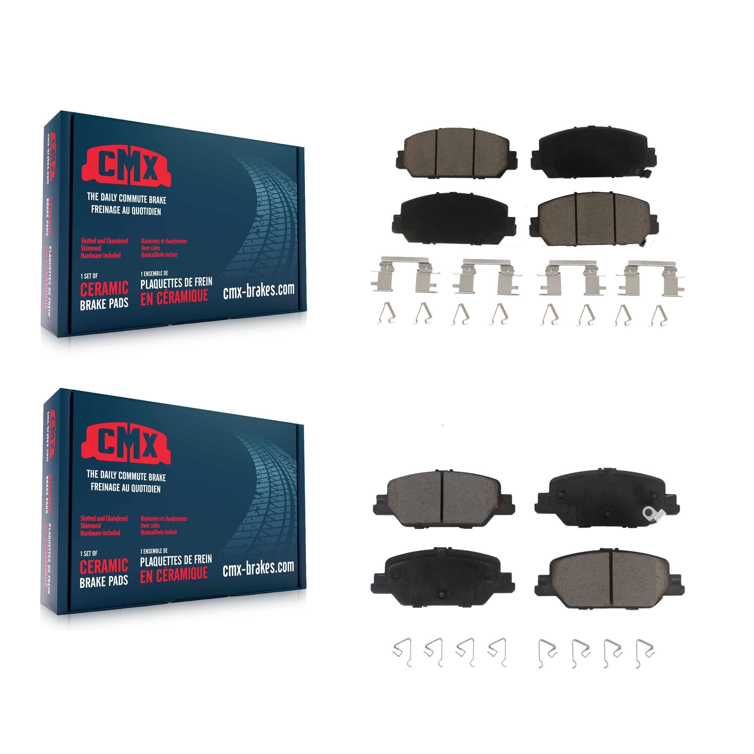 CMX - KCX-100525 - Front and Rear Disc Brake Pad Kits image 1