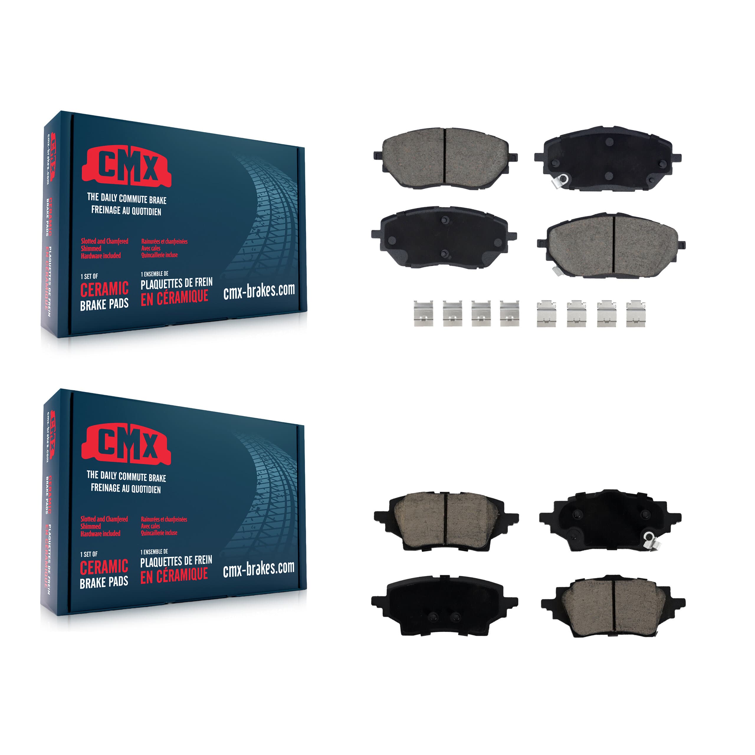 CMX - KCX-100529 - Front and Rear Disc Brake Pad Kits image 1