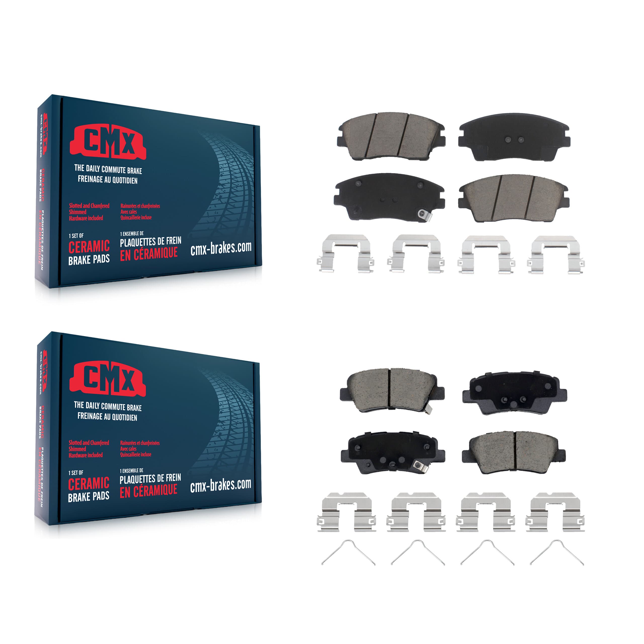 CMX - KCX-100540 - Front and Rear Disc Brake Pad Kits image 1