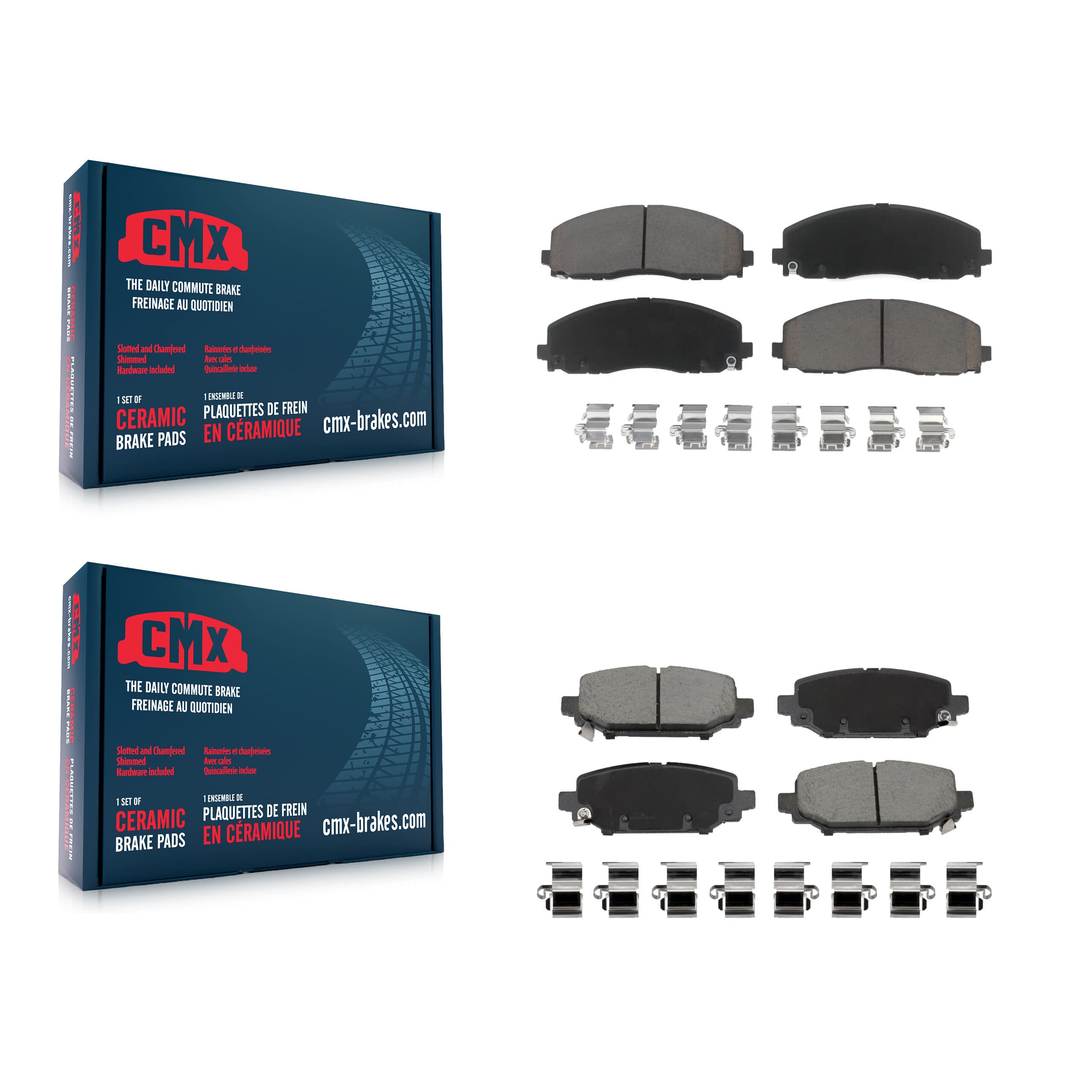 CMX - KCX-100544 - Front and Rear Disc Brake Pad Kits image 1