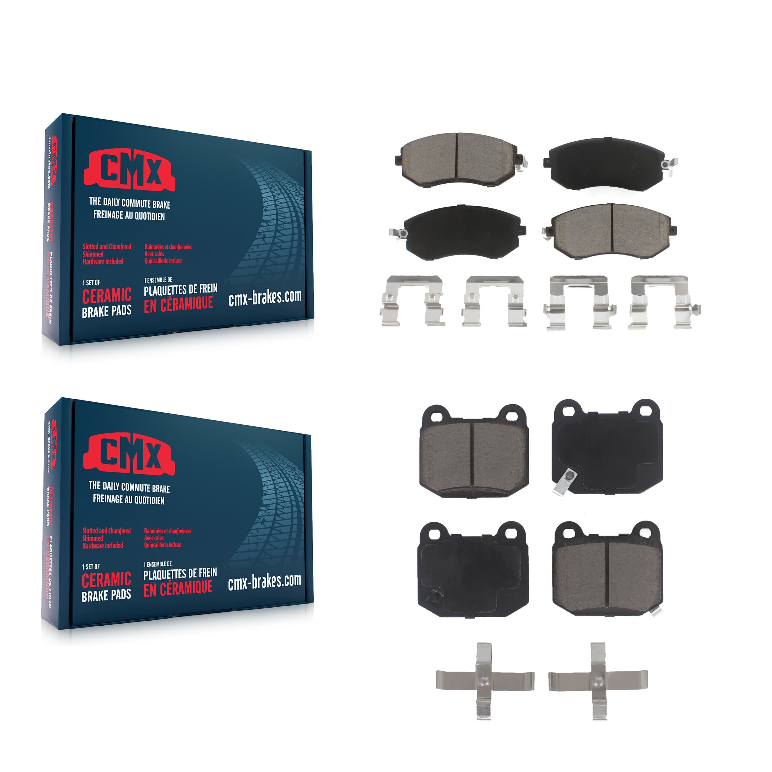 CMX - KCX-100554 - Front and Rear Disc Brake Pad Kits image 1
