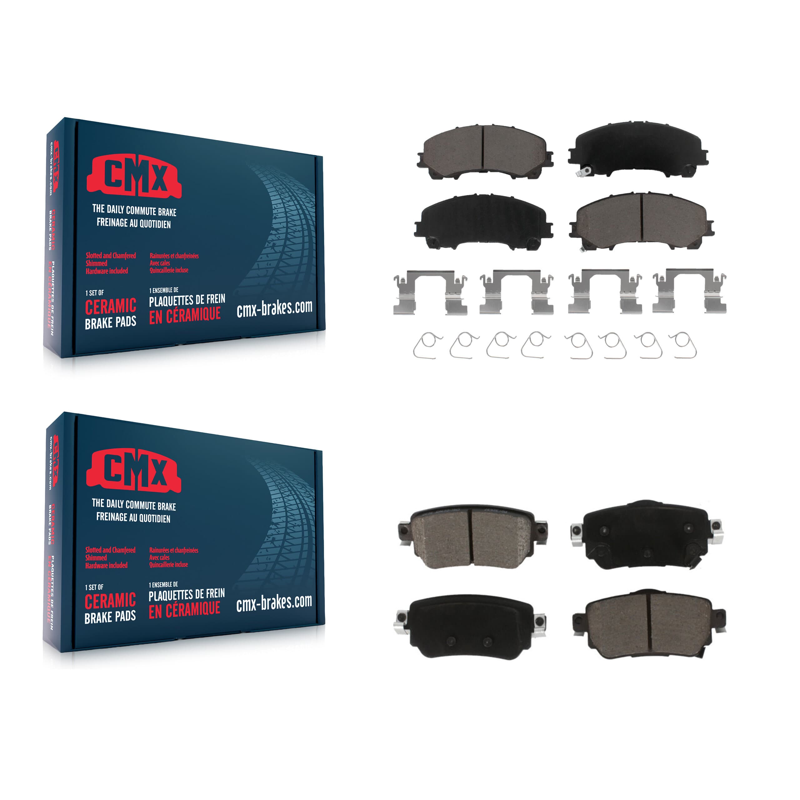 CMX - KCX-100557 - Front and Rear Disc Brake Pad Kits image 1