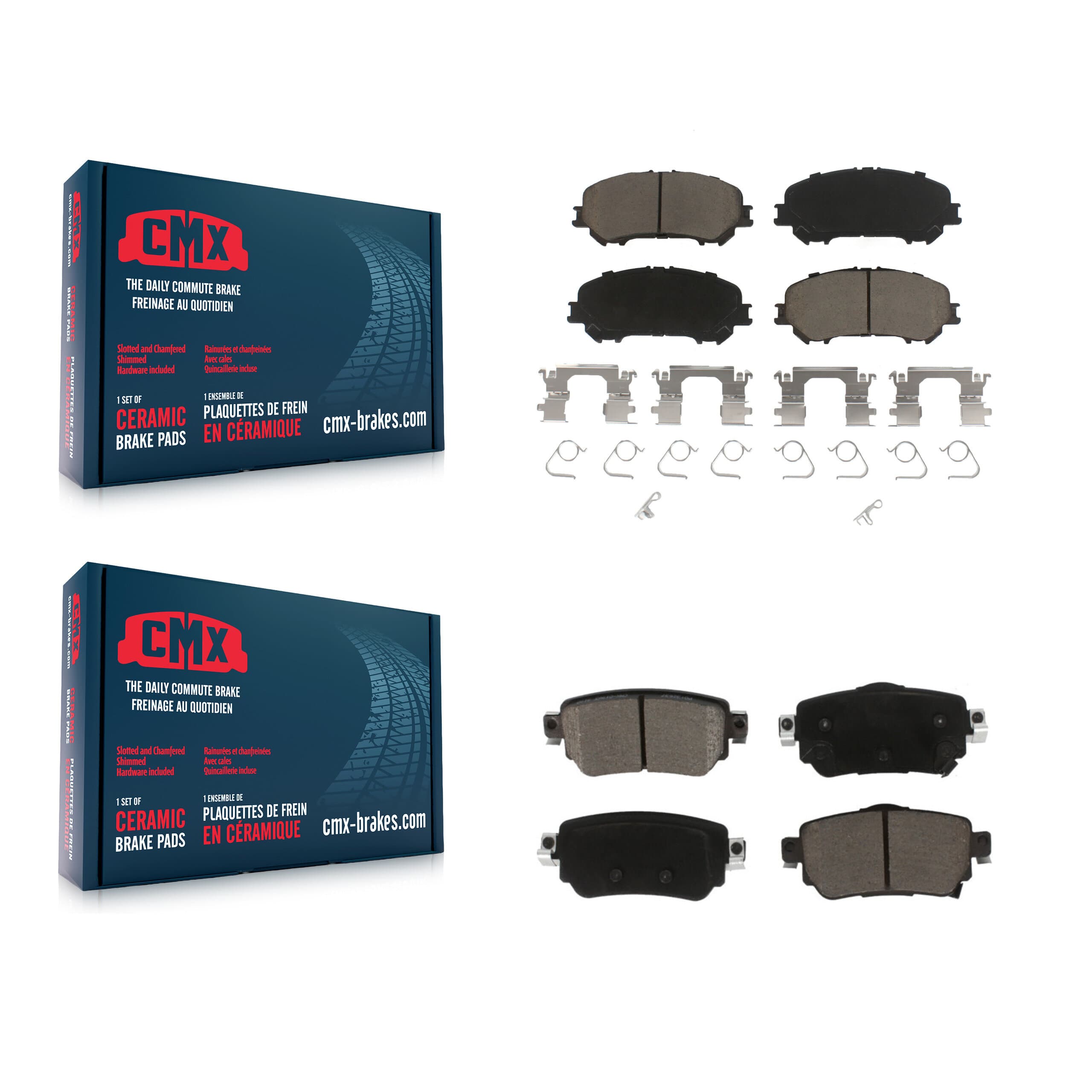 CMX - KCX-100558 - Front and Rear Disc Brake Pad Kits image 1