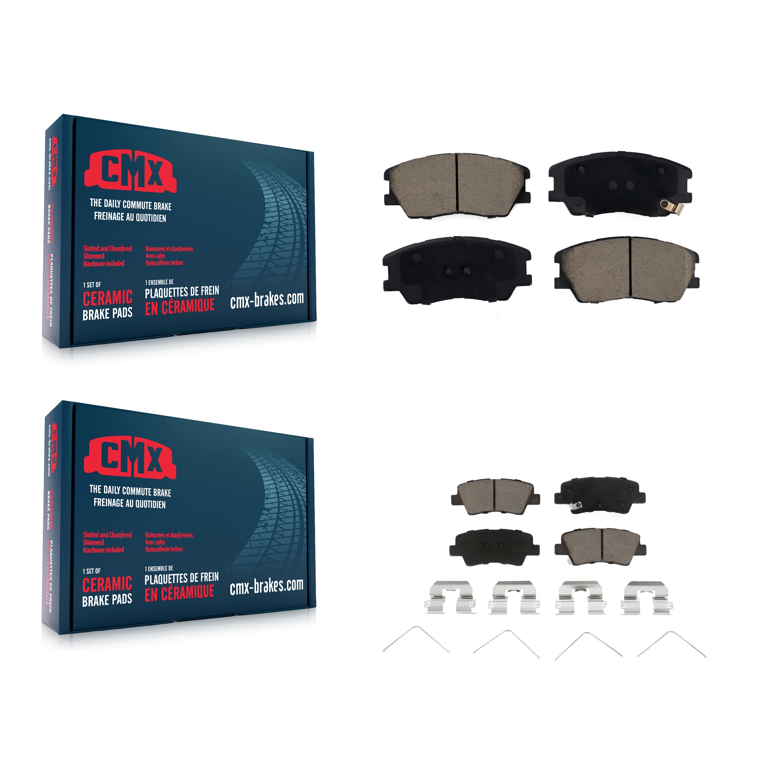 CMX - KCX-100560 - Front and Rear Disc Brake Pad Kits image 1