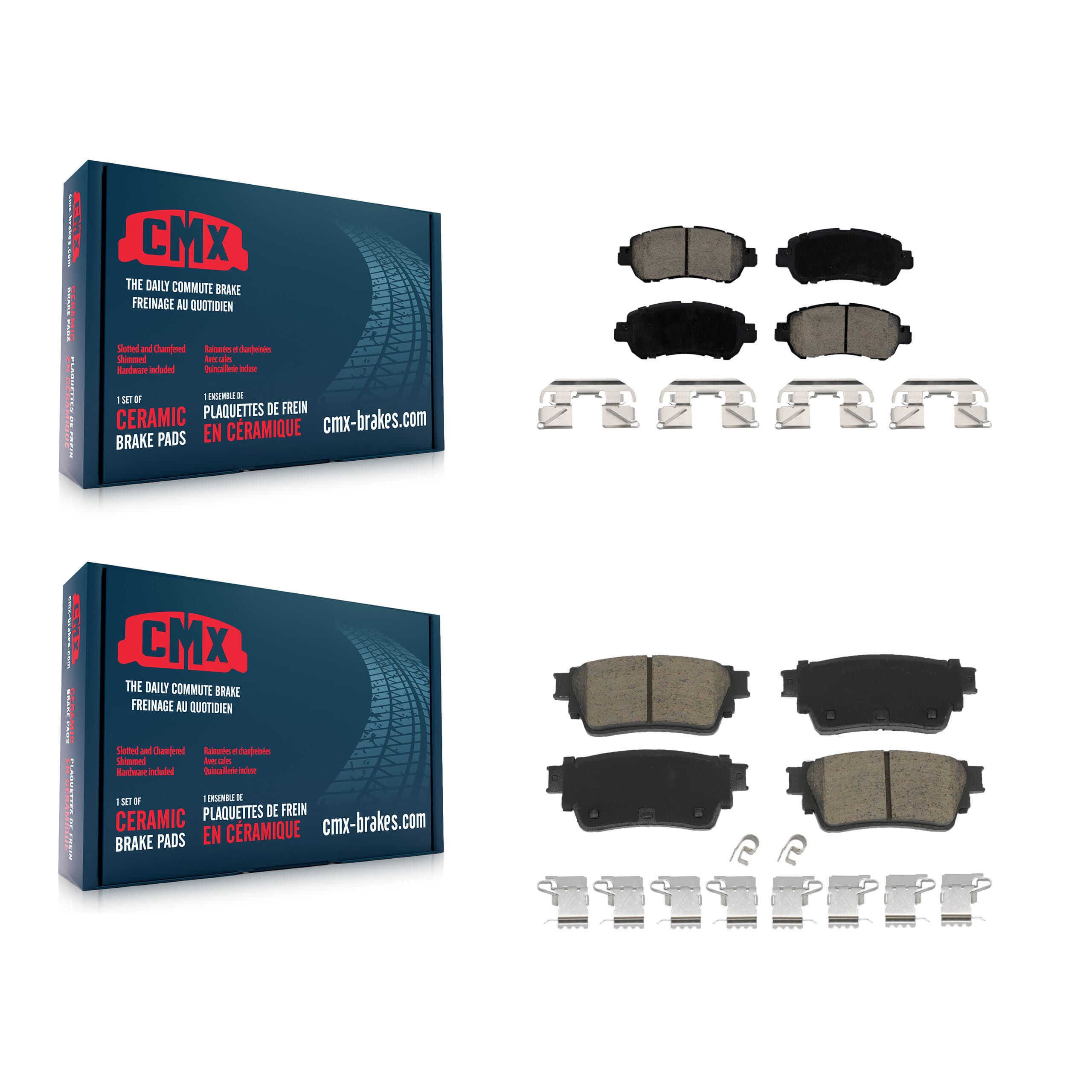 CMX - KCX-100582 - Front and Rear Disc Brake Pad Kits image 1