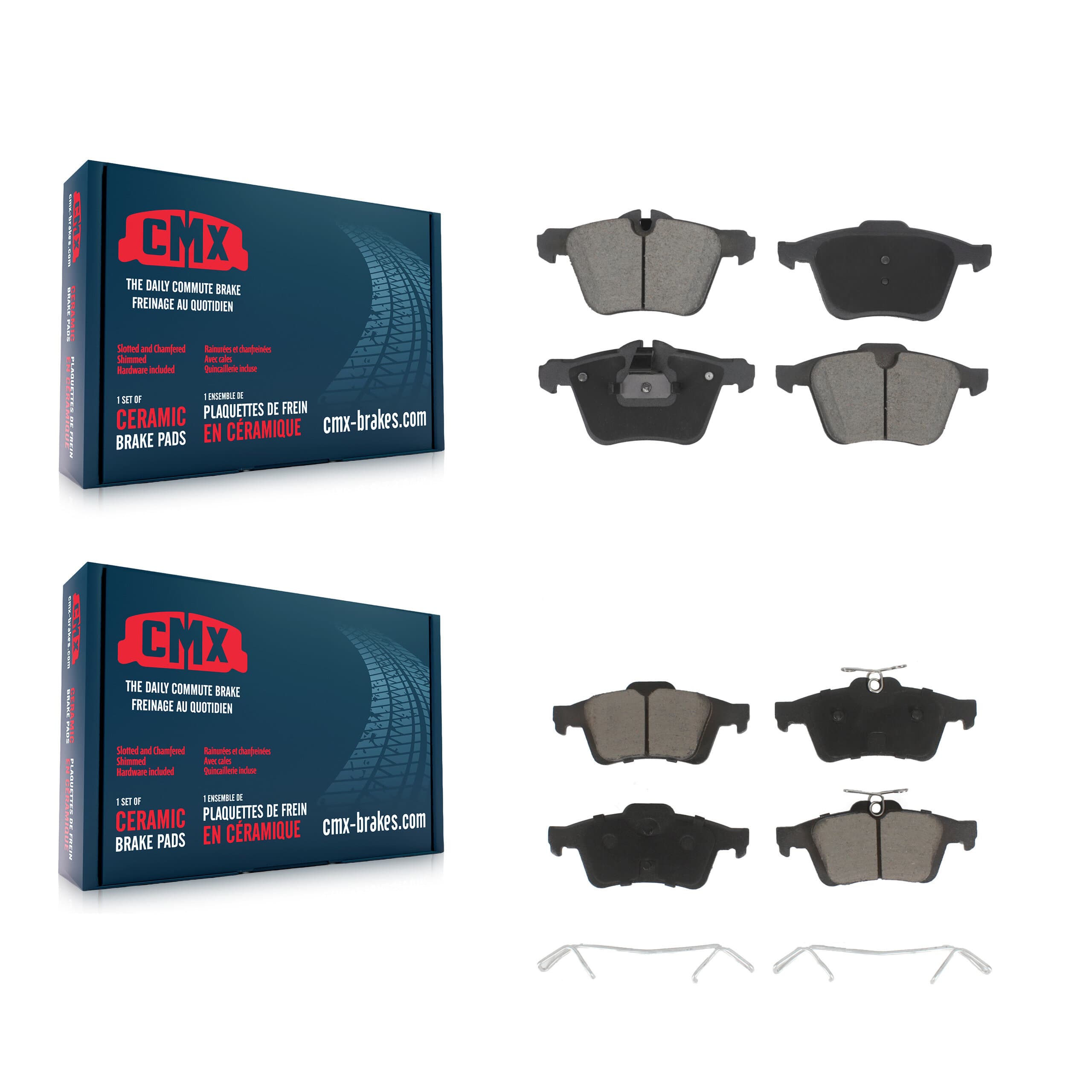 CMX - KCX-100586 - Front and Rear Disc Brake Pad Kits image 1