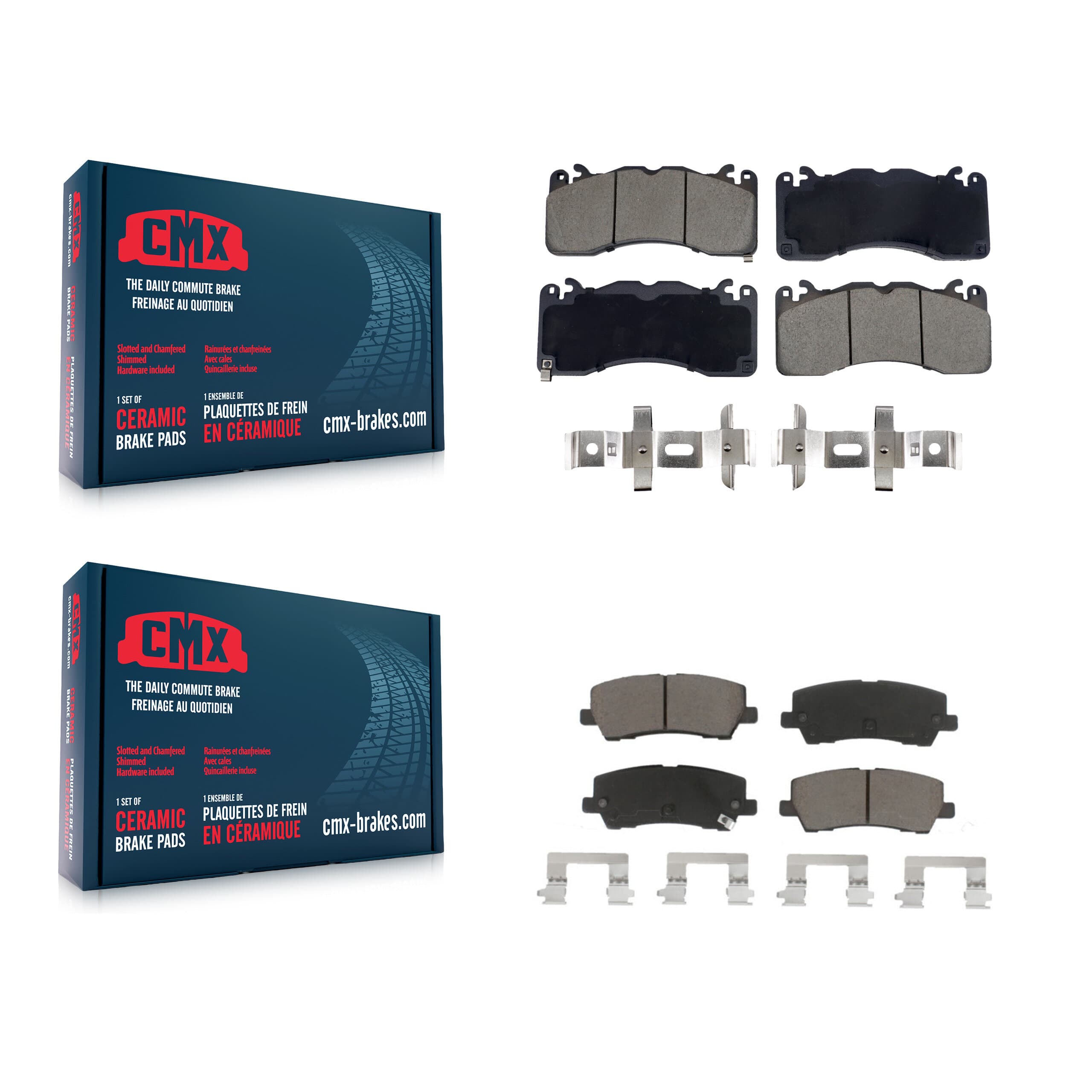 CMX - KCX-100591 - Front and Rear Disc Brake Pad Kits image 1