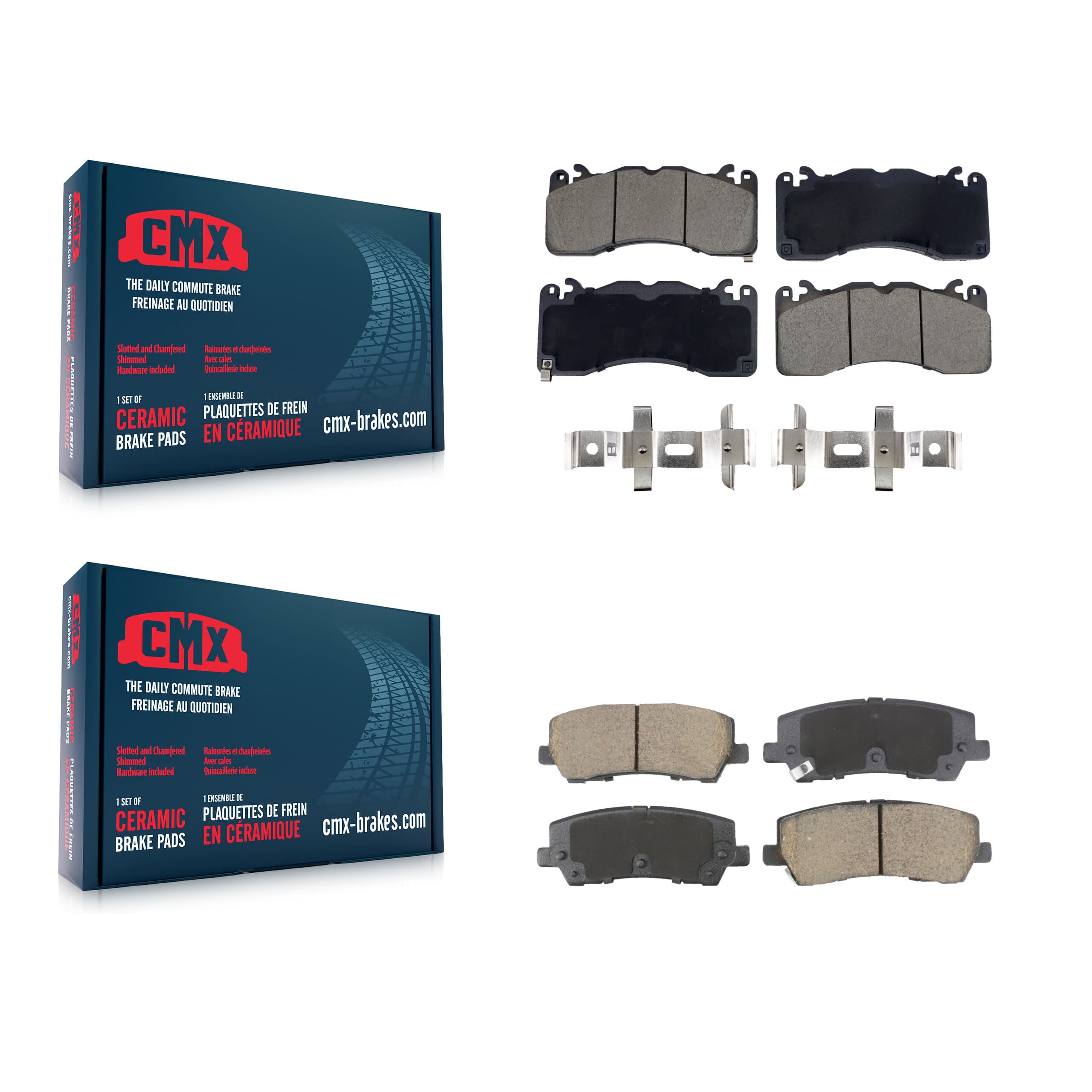 CMX - KCX-100592 - Front and Rear Disc Brake Pad Kits image 1