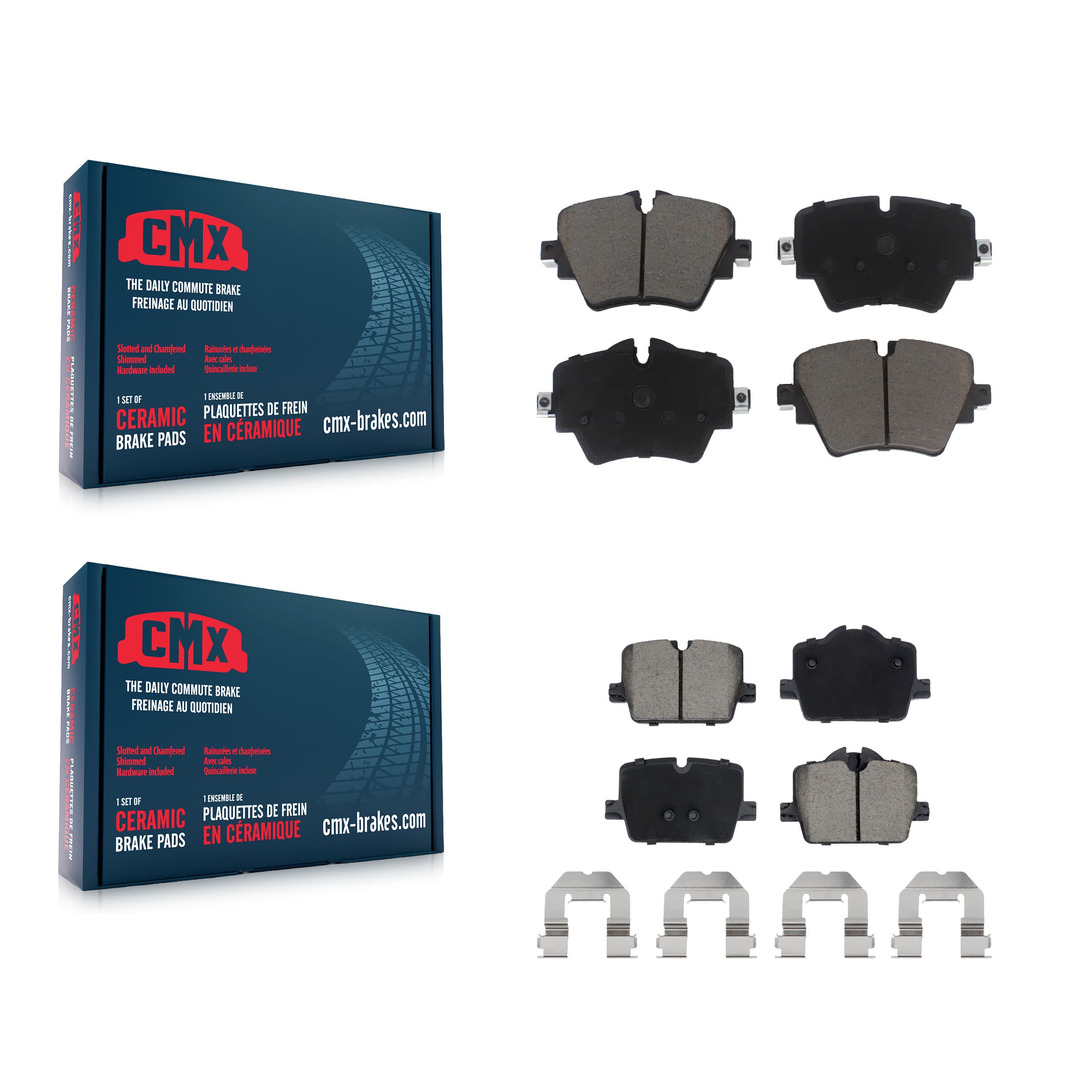 CMX - KCX-100596 - Front and Rear Disc Brake Pad Kits image 1