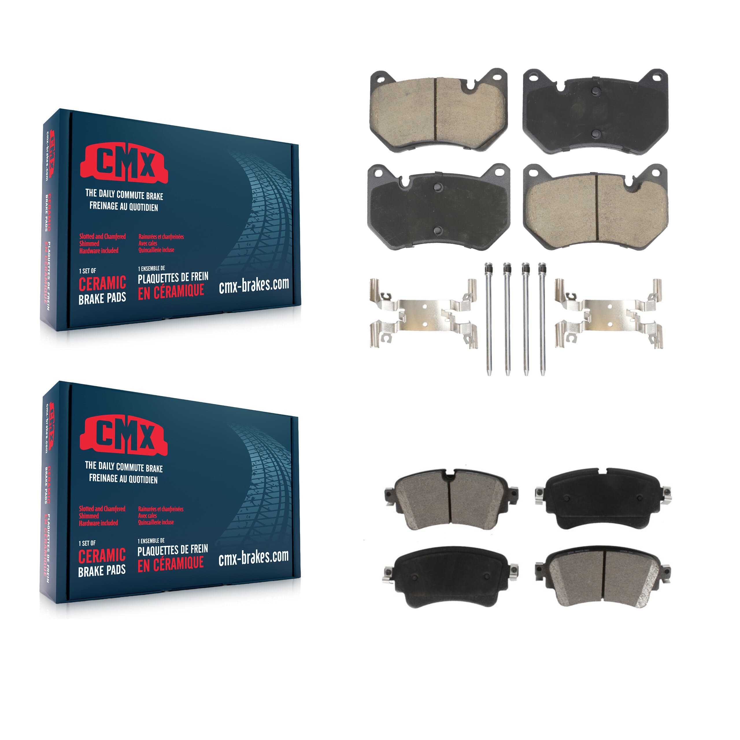 CMX - KCX-100601 - Front and Rear Disc Brake Pad Kits image 1