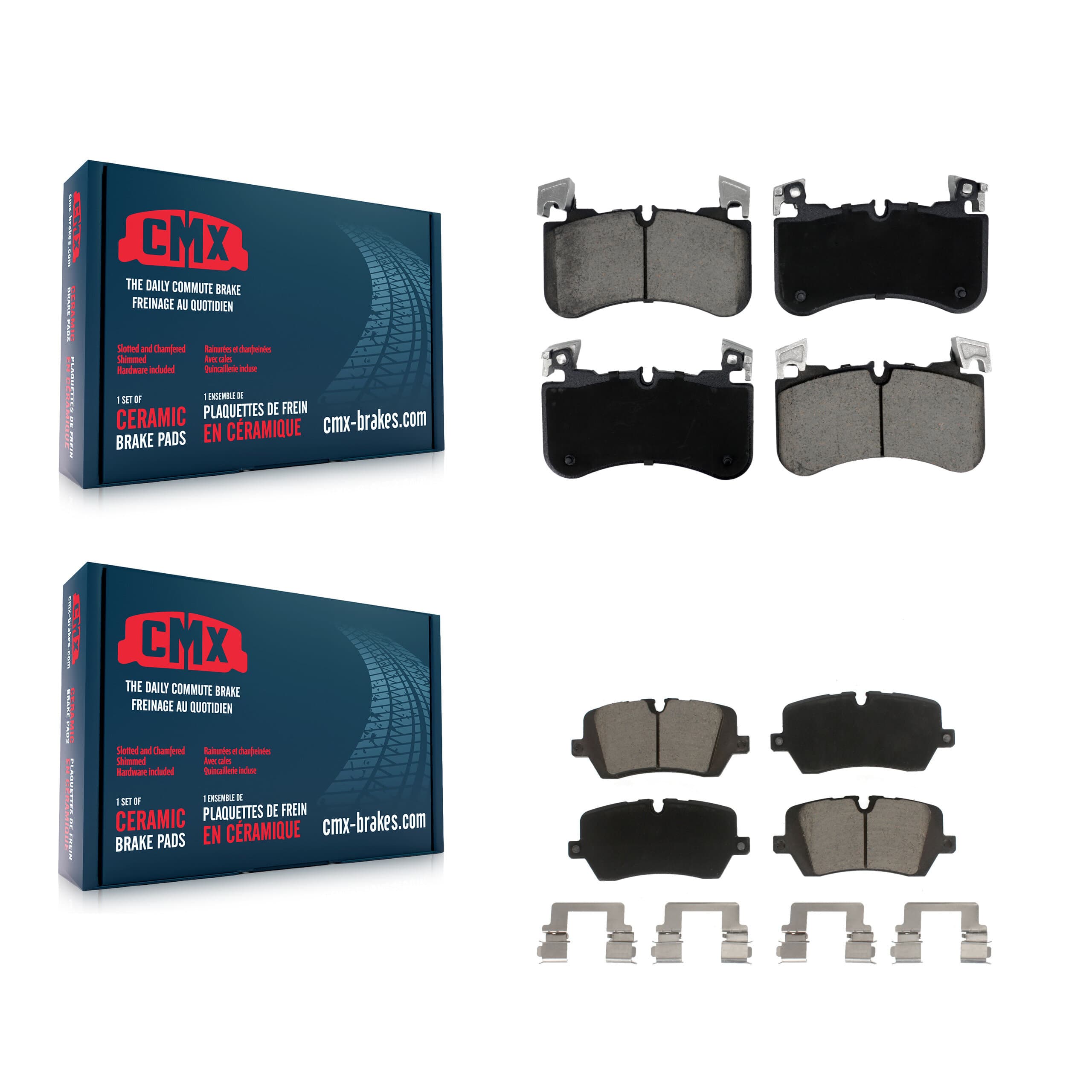 CMX - KCX-100602 - Front and Rear Disc Brake Pad Kits image 1