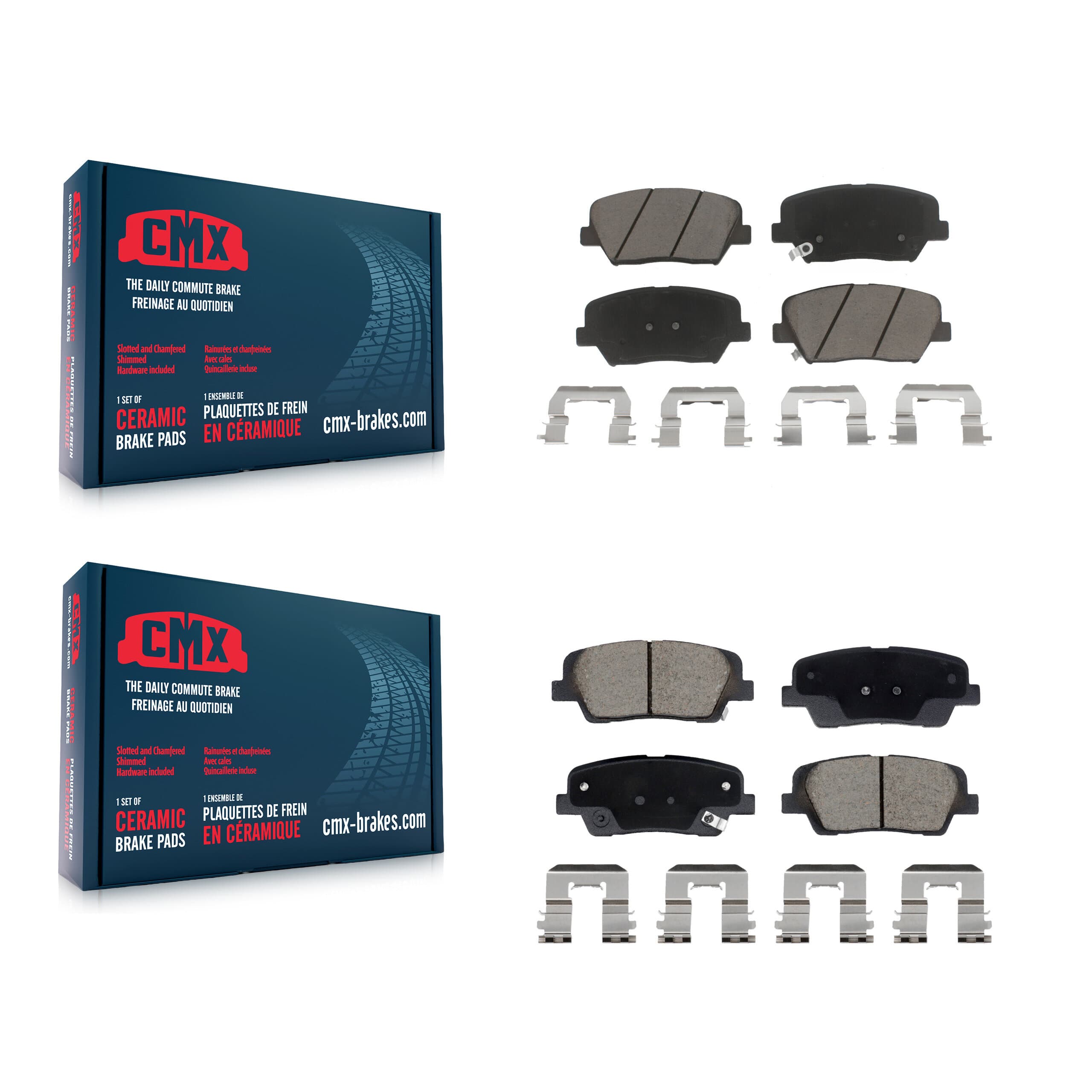 CMX - KCX-100606 - Front and Rear Disc Brake Pad Kits image 1