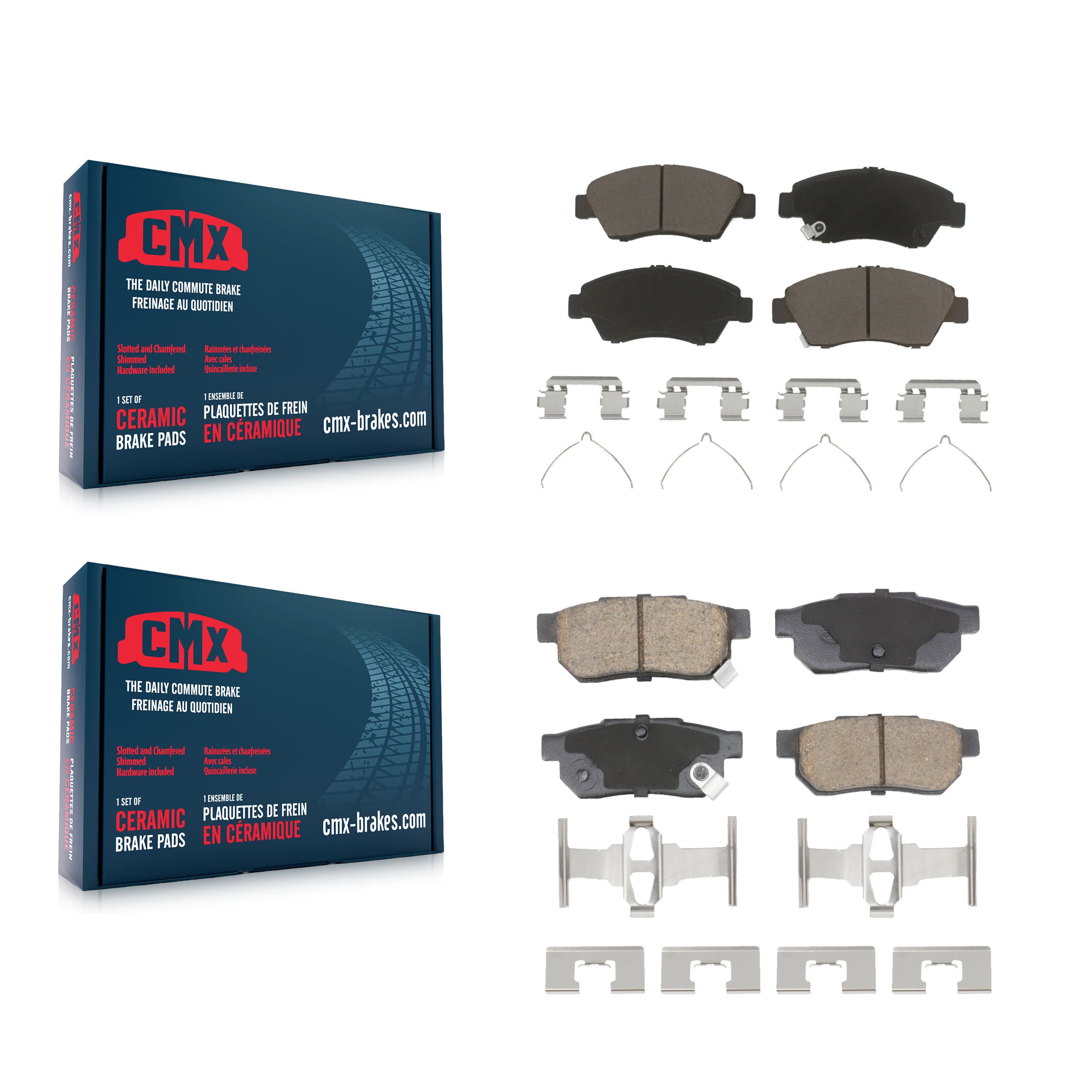CMX - KCX-100607 - Front and Rear Disc Brake Pad Kits image 1