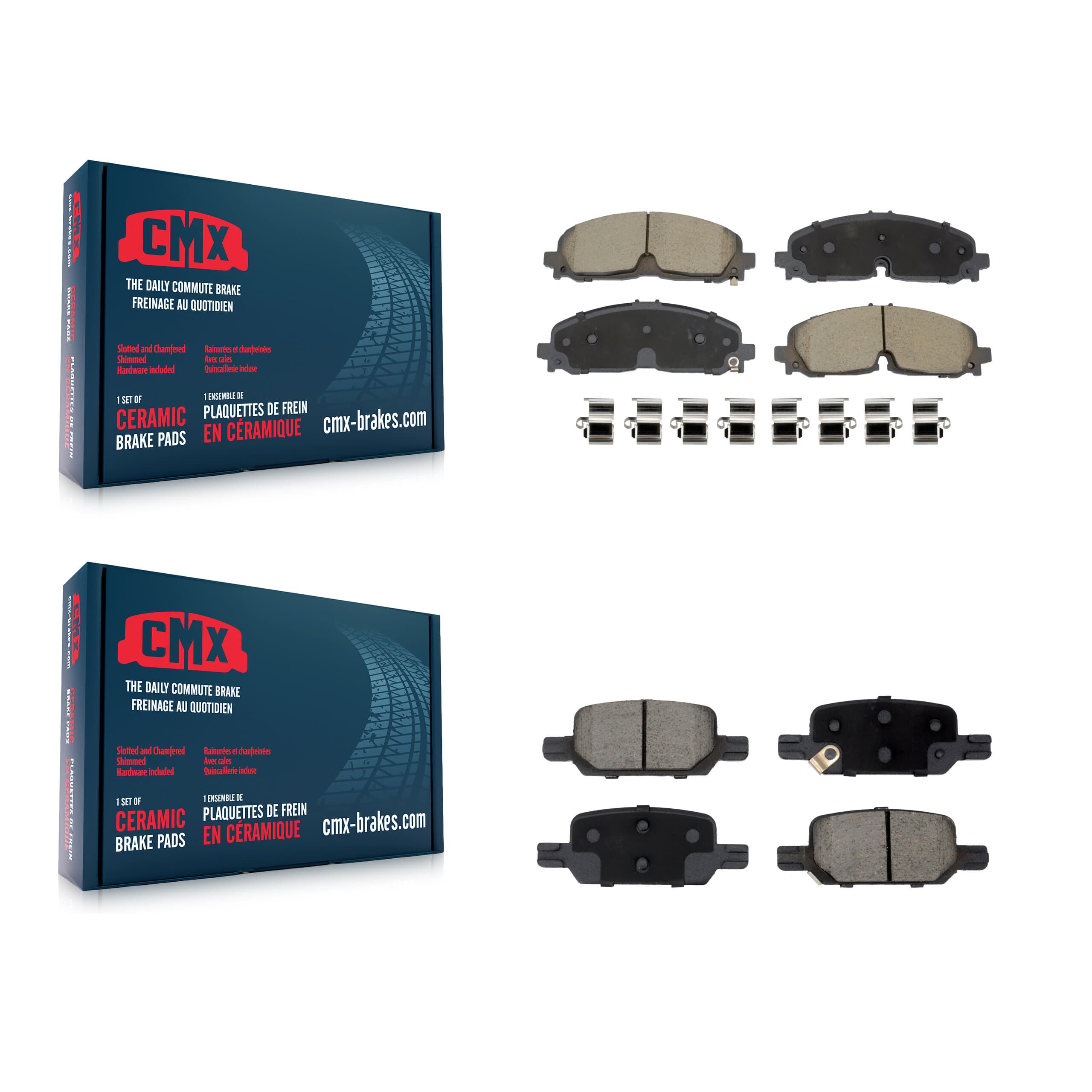CMX - KCX-100613 - Front and Rear Disc Brake Pad Kits image 1