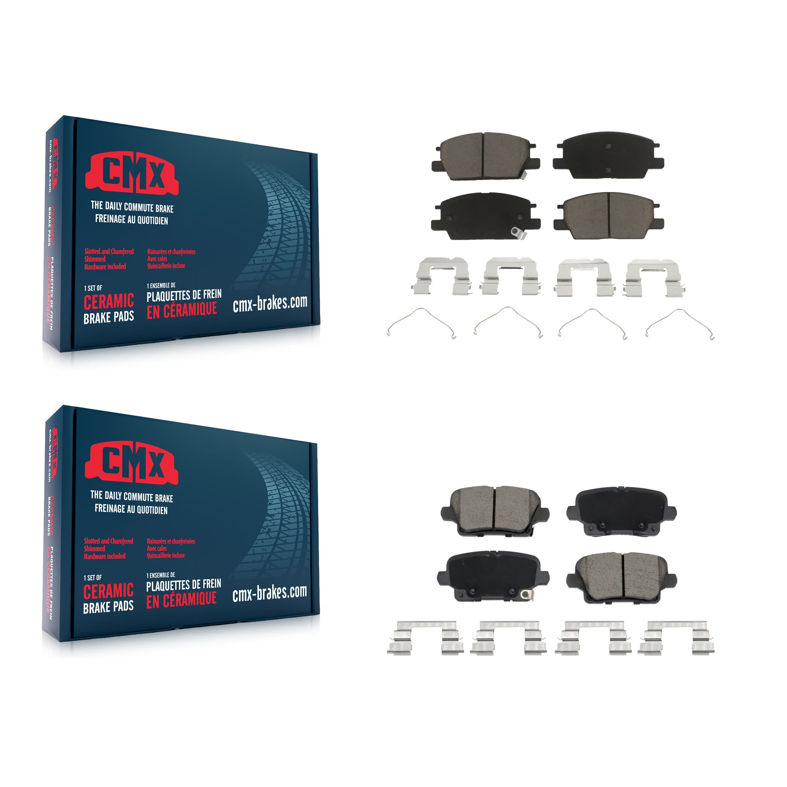 CMX - KCX-100616 - Front and Rear Disc Brake Pad Kits image 1