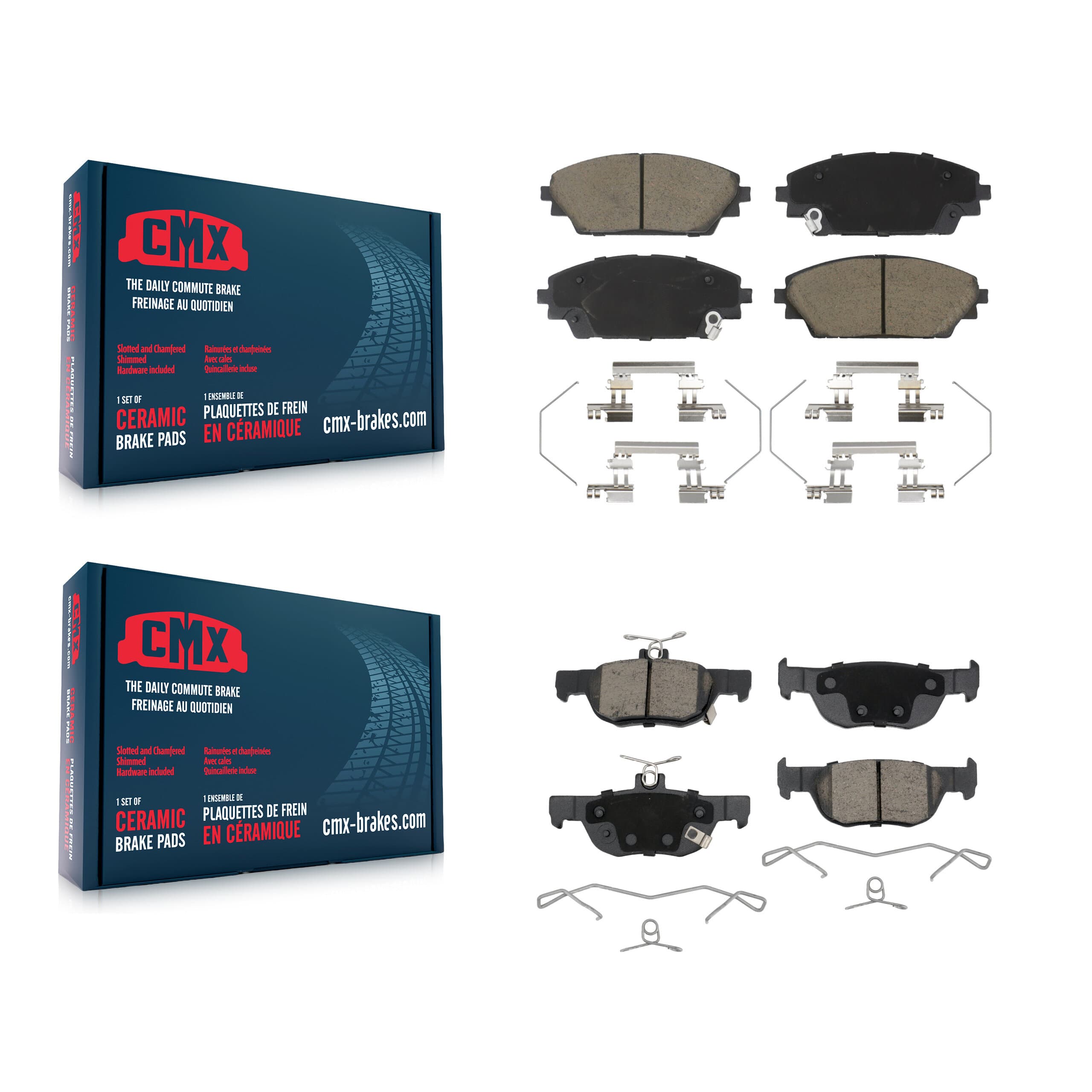 CMX - KCX-100626 - Front and Rear Disc Brake Pad Kits image 1