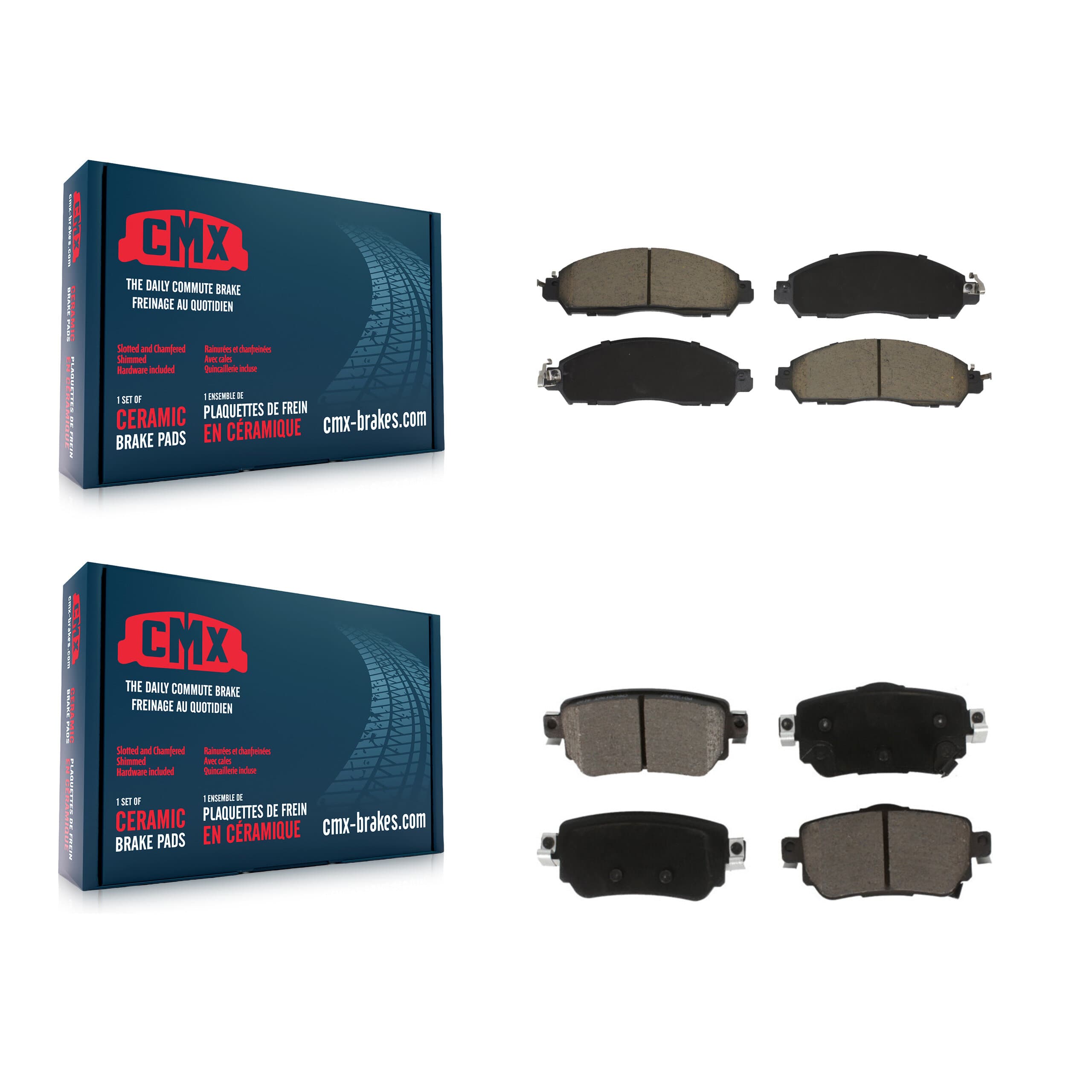 CMX - KCX-100637 - Front and Rear Disc Brake Pad Kits image 1
