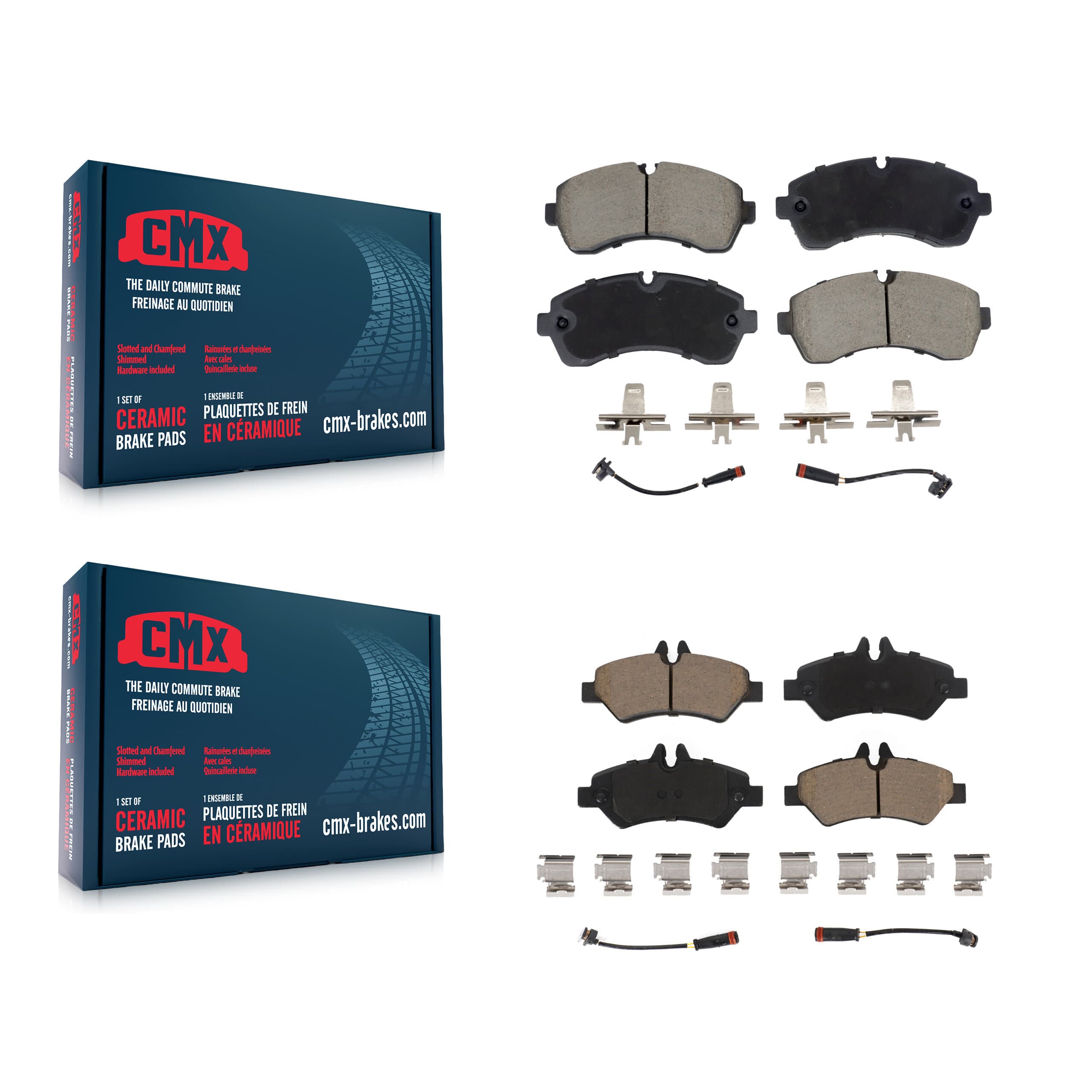 CMX - KCX-100647 - Front and Rear Disc Brake Pad Kits image 1