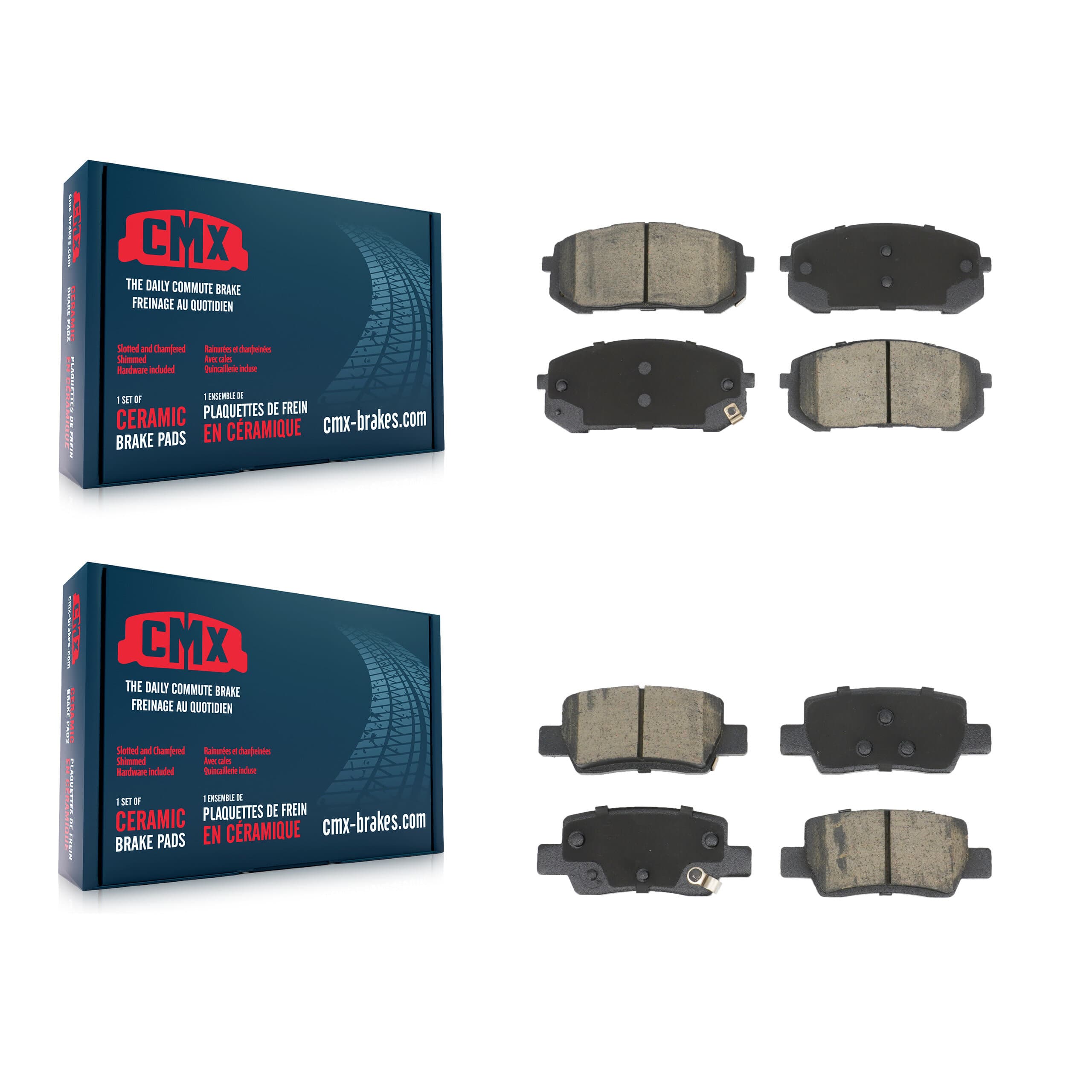 CMX - KCX-100656 - Front and Rear Disc Brake Pad Kits image 1