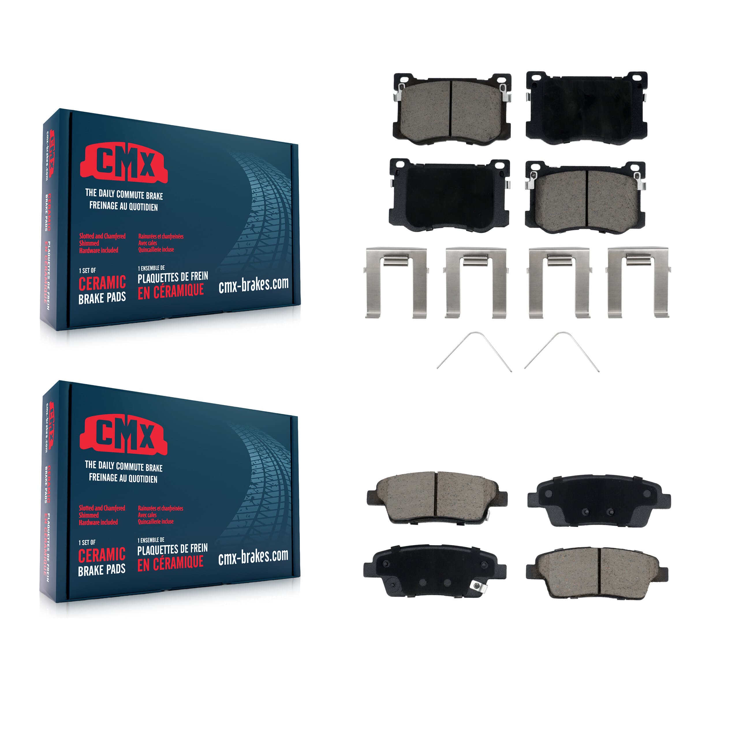 CMX - KCX-100660 - Front and Rear Disc Brake Pad Kits image 1