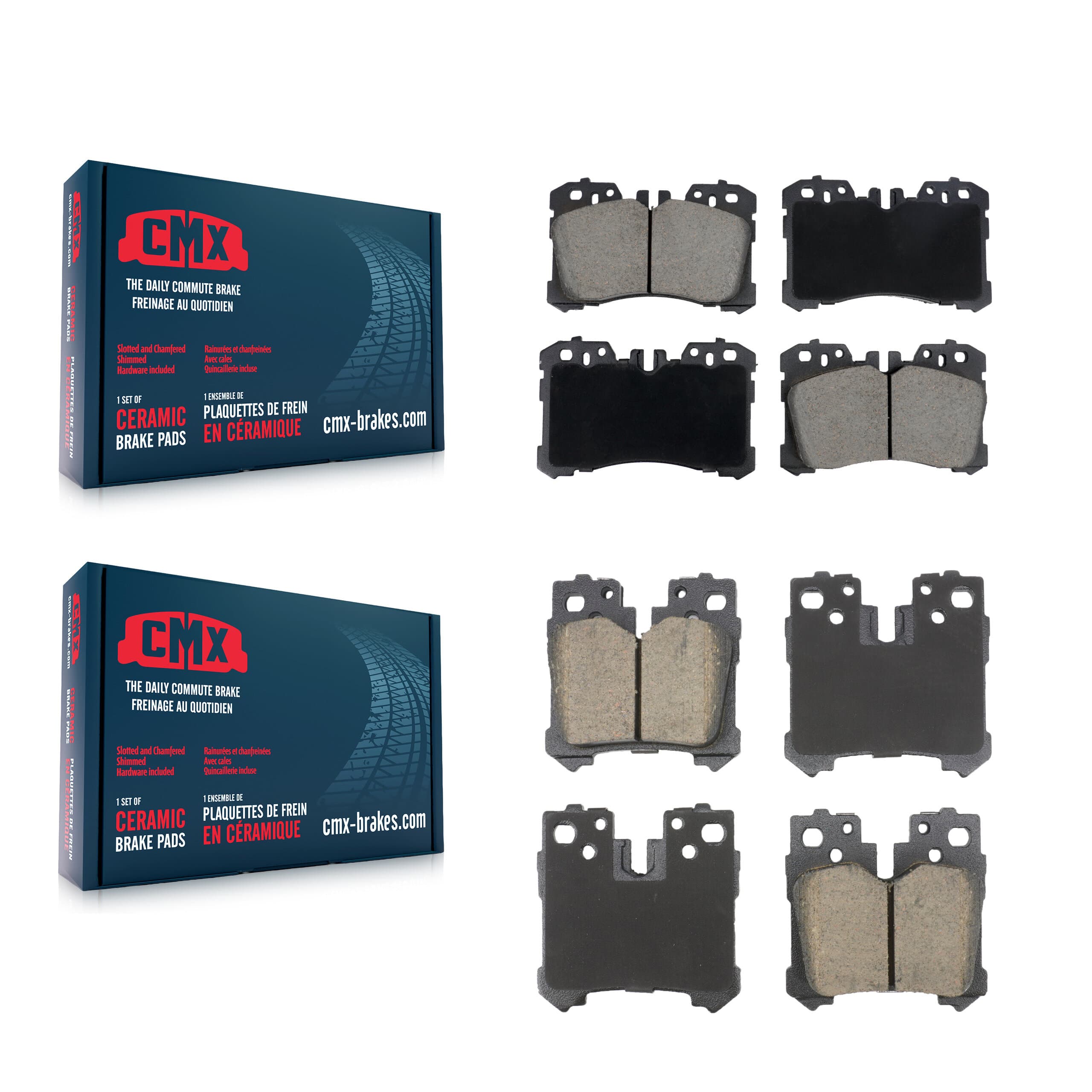 CMX - KCX-100663 - Front and Rear Disc Brake Pad Kits image 1