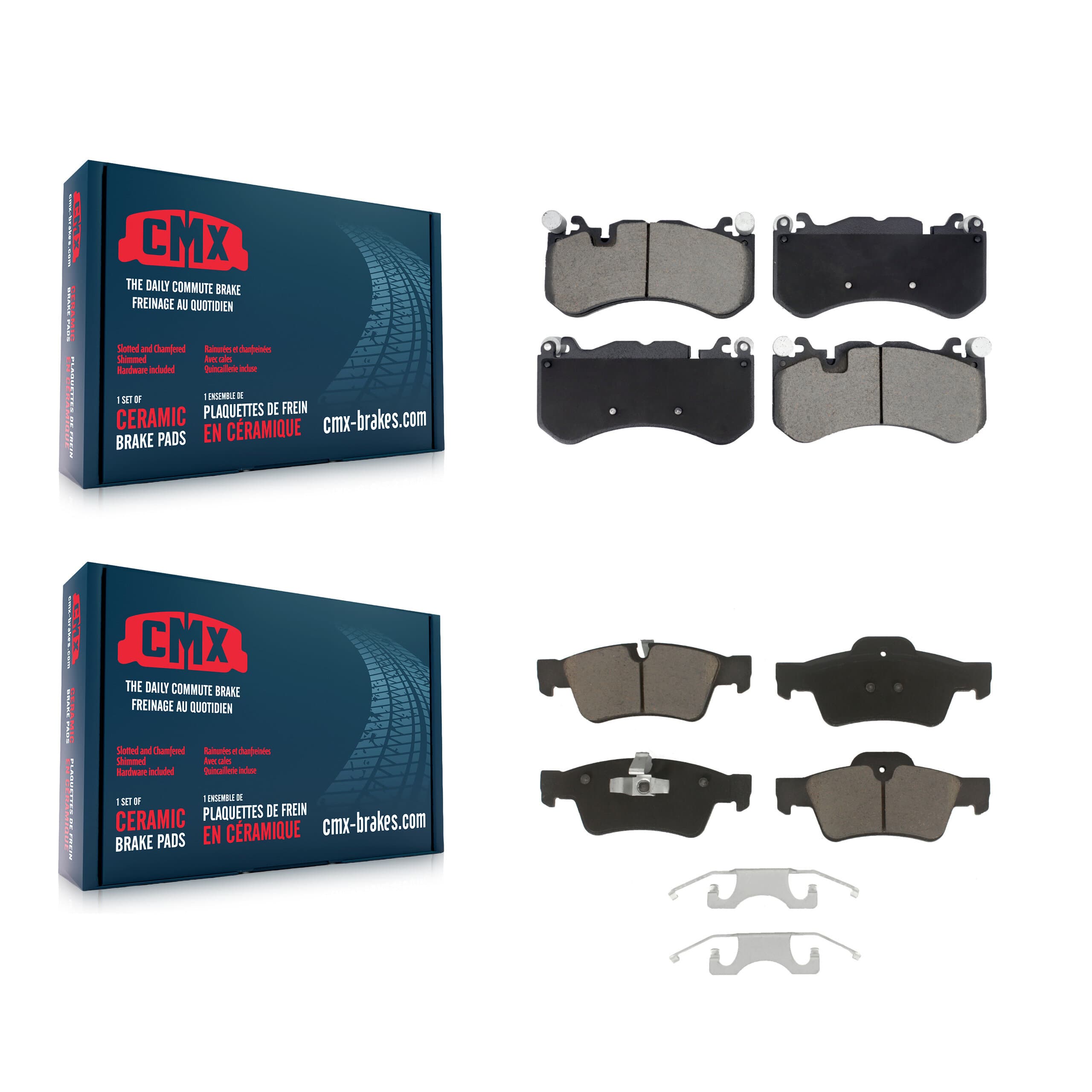 CMX - KCX-100665 - Front and Rear Disc Brake Pad Kits image 1