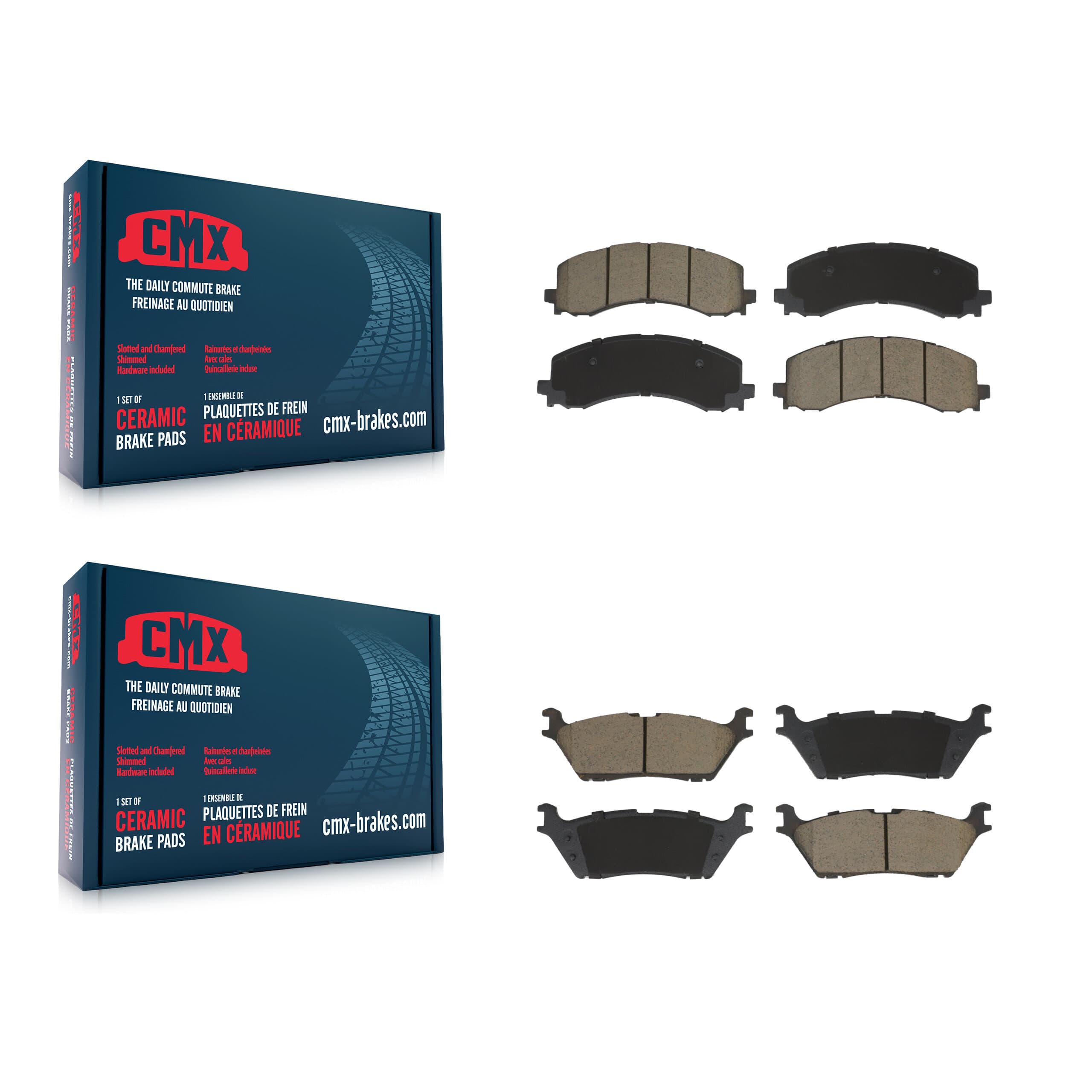 CMX - KCX-100693 - Front and Rear Disc Brake Pad Kits image 1