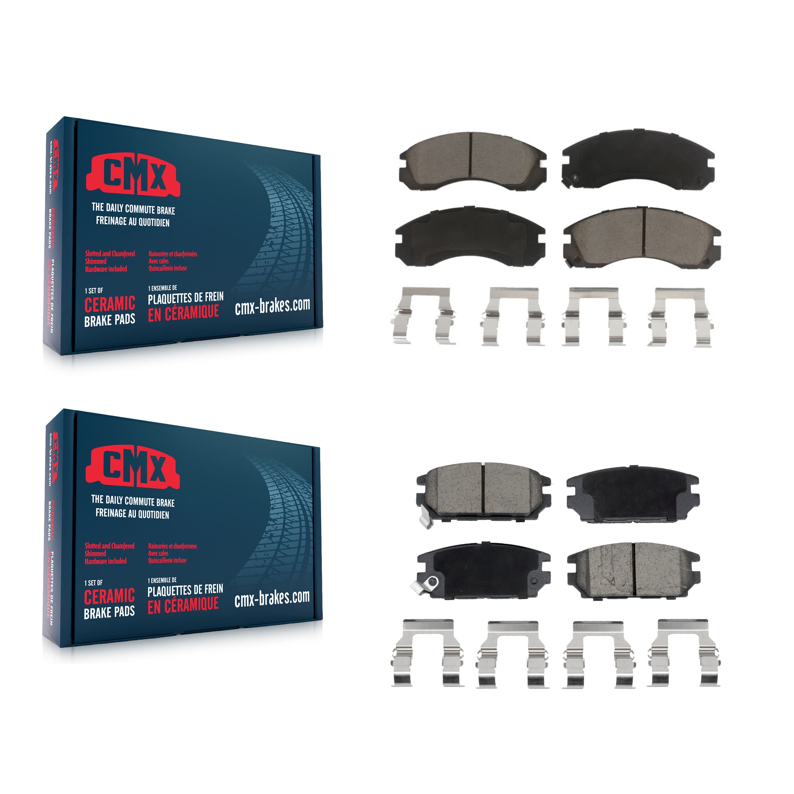 CMX - KCX-100698 - Front and Rear Disc Brake Pad Kits image 1