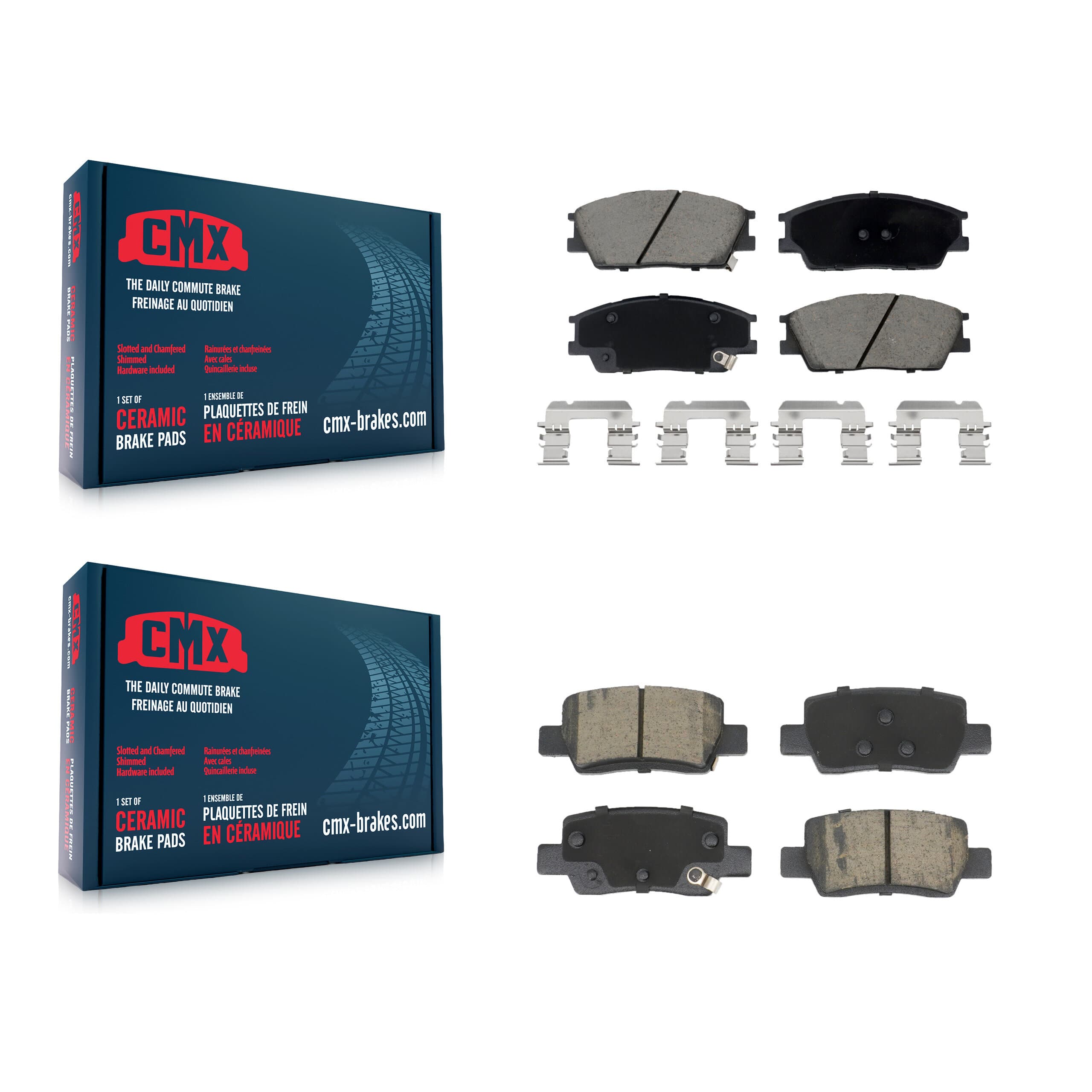 CMX - KCX-100711 - Front and Rear Disc Brake Pad Kits image 1