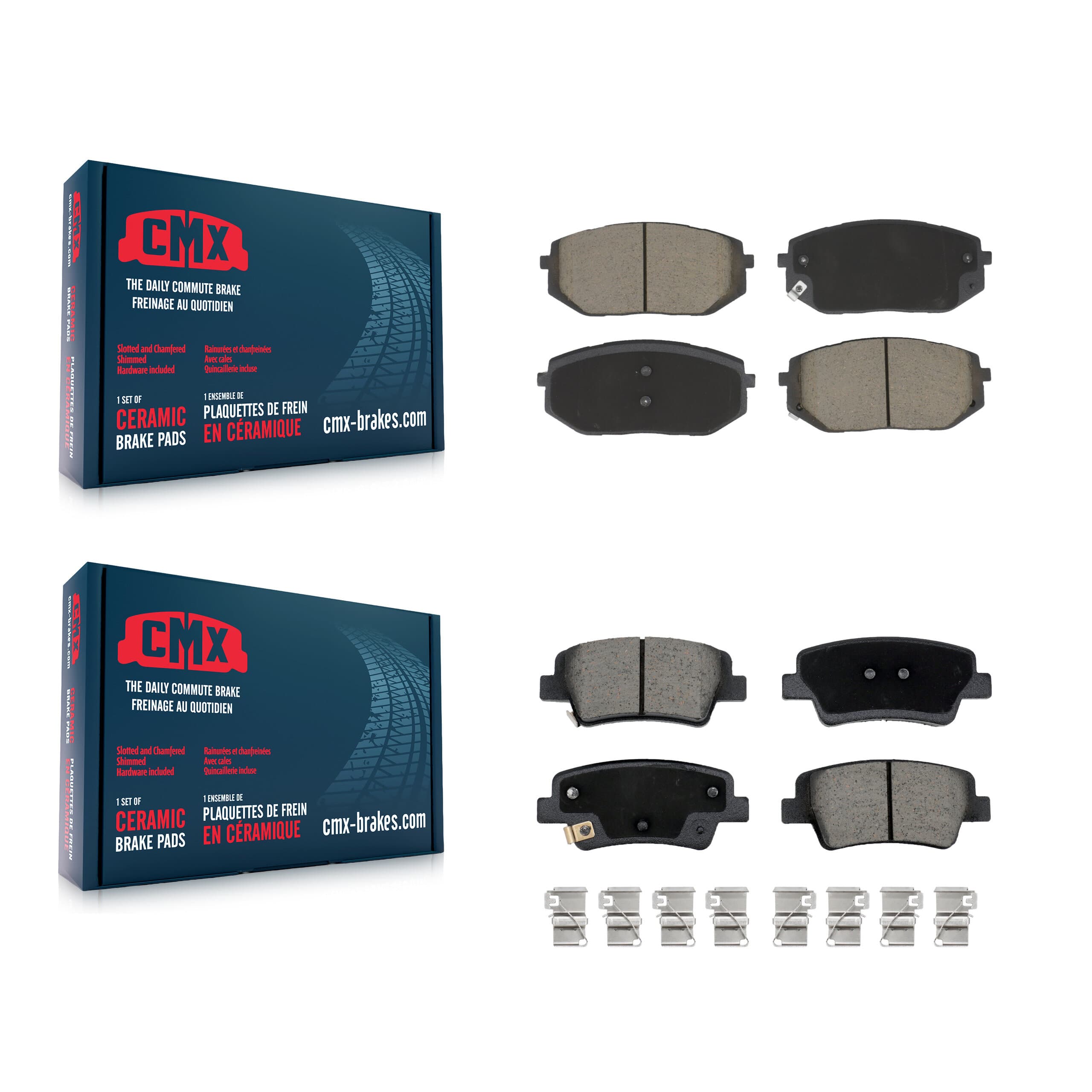CMX - KCX-100713 - Front and Rear Disc Brake Pad Kits image 1