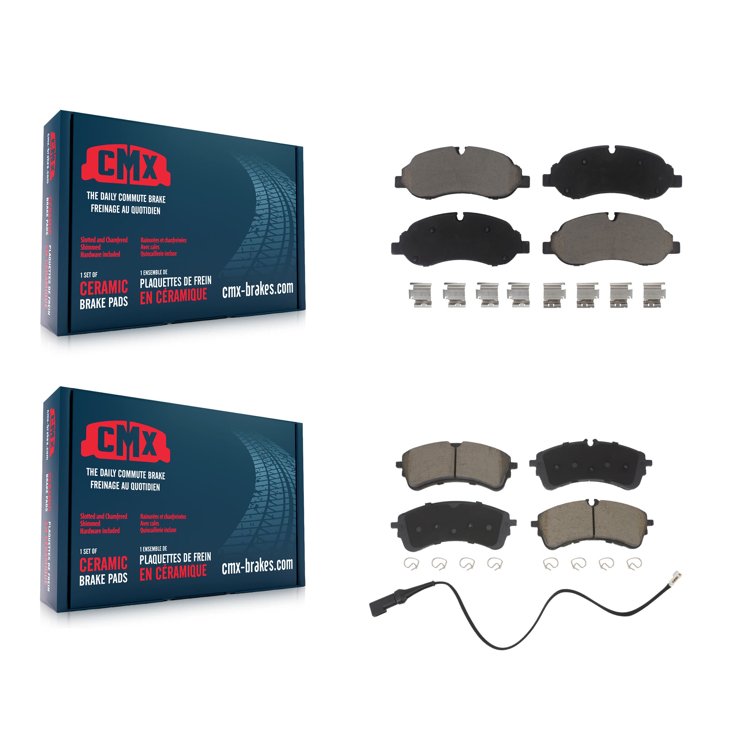 CMX - KCX-100715 - Front and Rear Disc Brake Pad Kits image 1