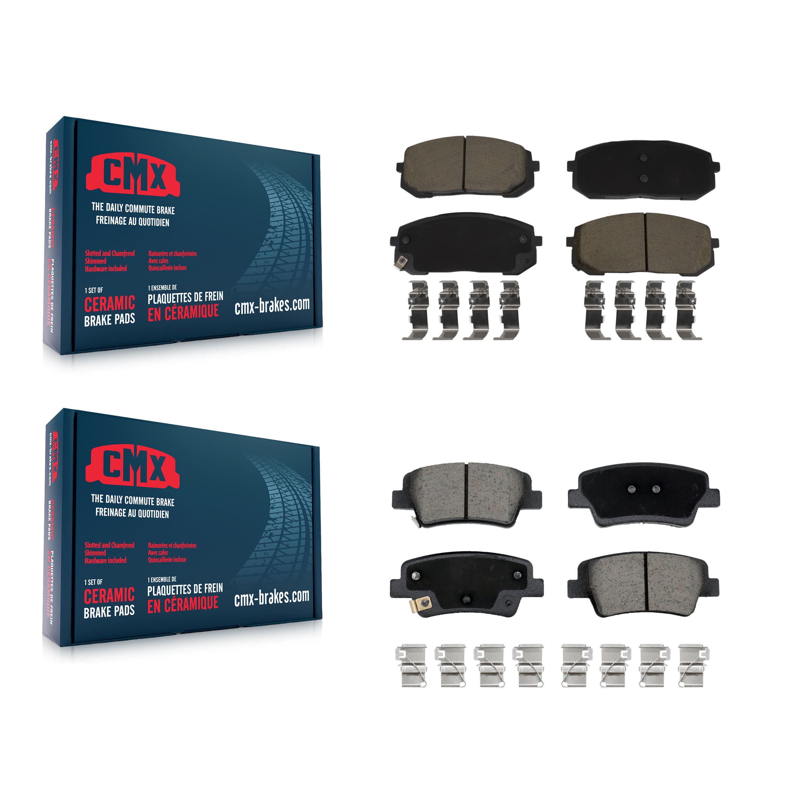 CMX - KCX-100719 - Front and Rear Disc Brake Pad Kits image 1